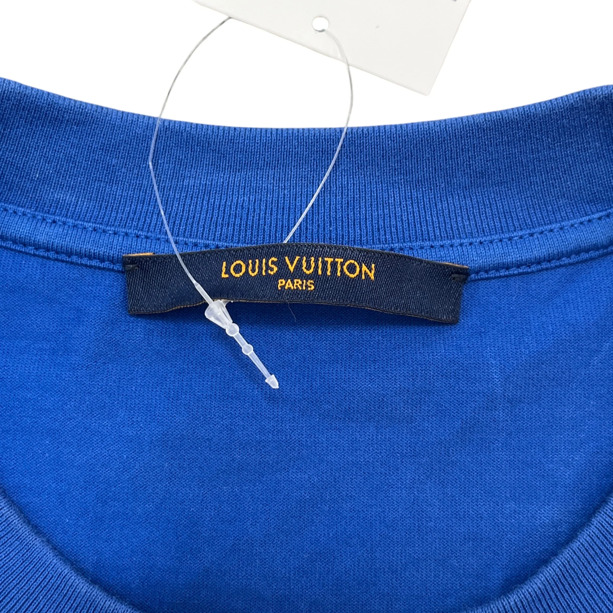 Men's Monogram Gradient T-Shirt Navy Size S - Image 5