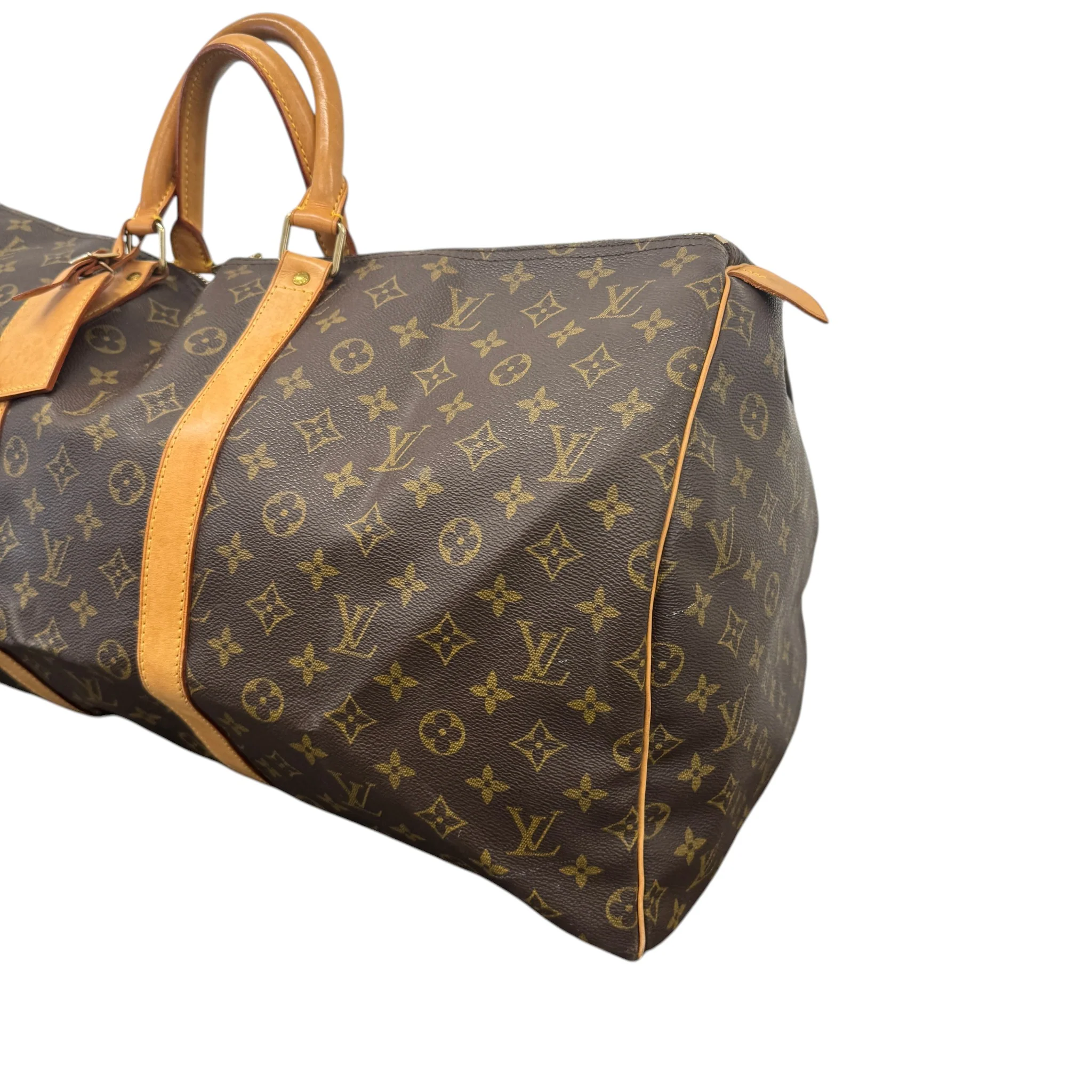 Men's Monogram Keepall 55 Bag Brown - Image 3