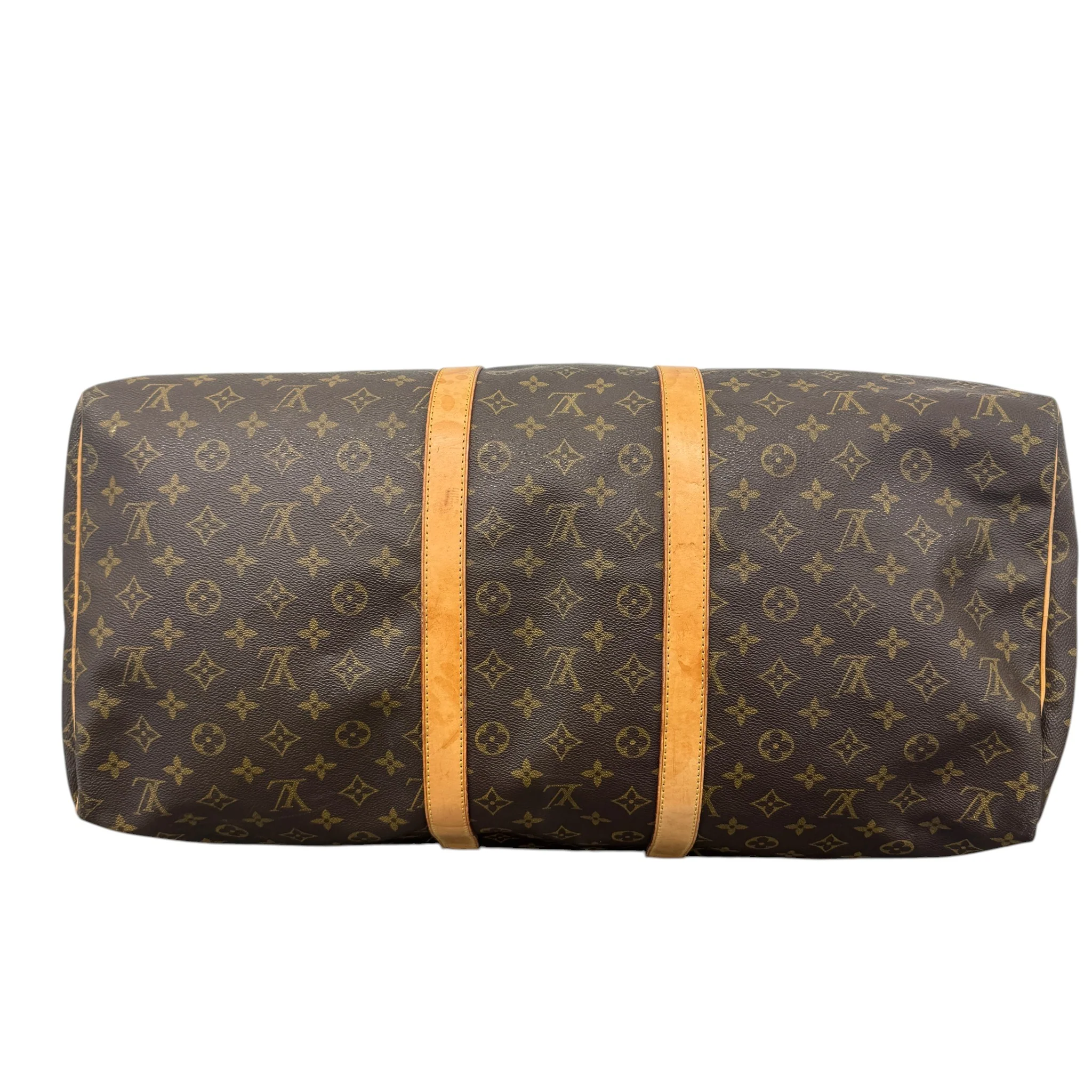 Men's Monogram Keepall 55 Bag Brown - Image 9