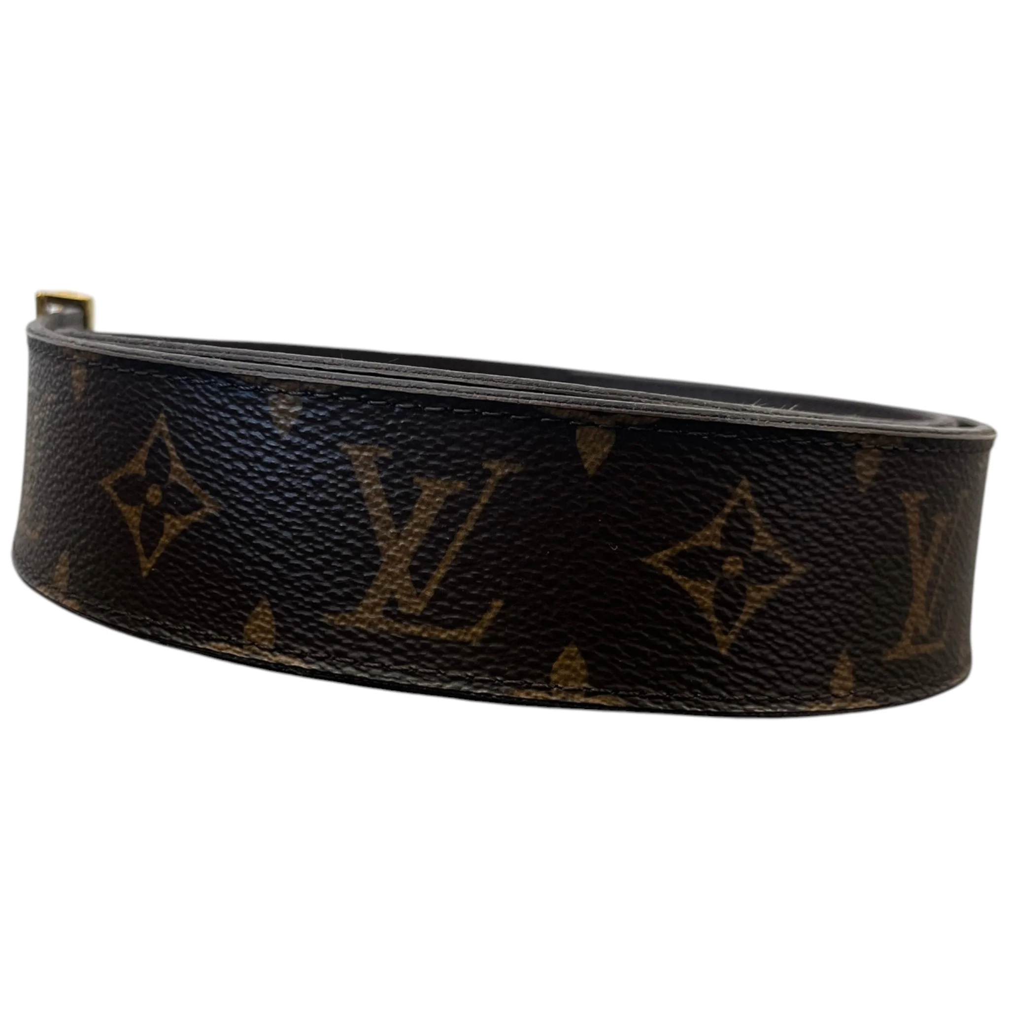 Men's Monogram Reversible Belt Brown Size Waist 28" - Image 4
