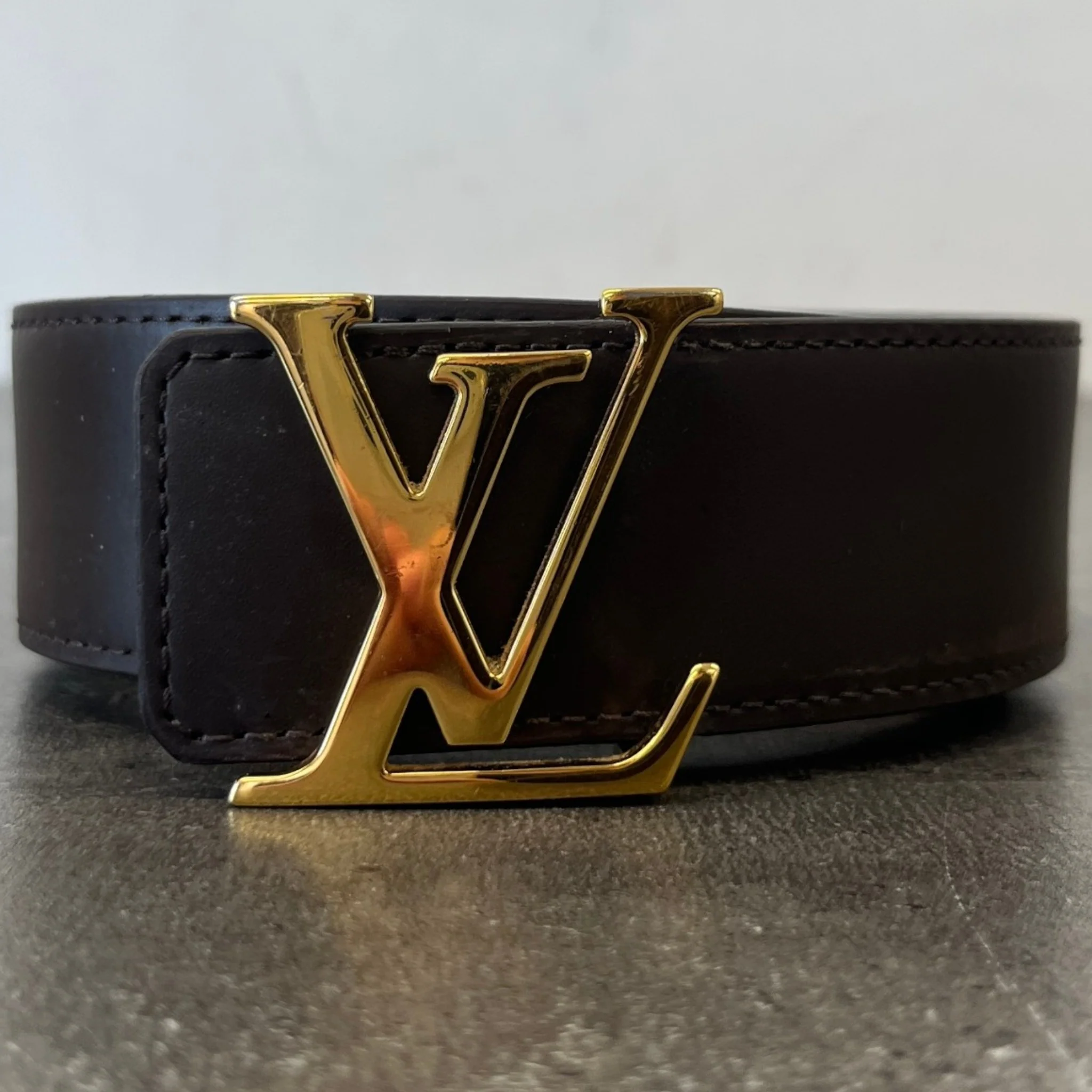 Men's Monogram Reversible Belt Brown Size Waist 28" - Image 9