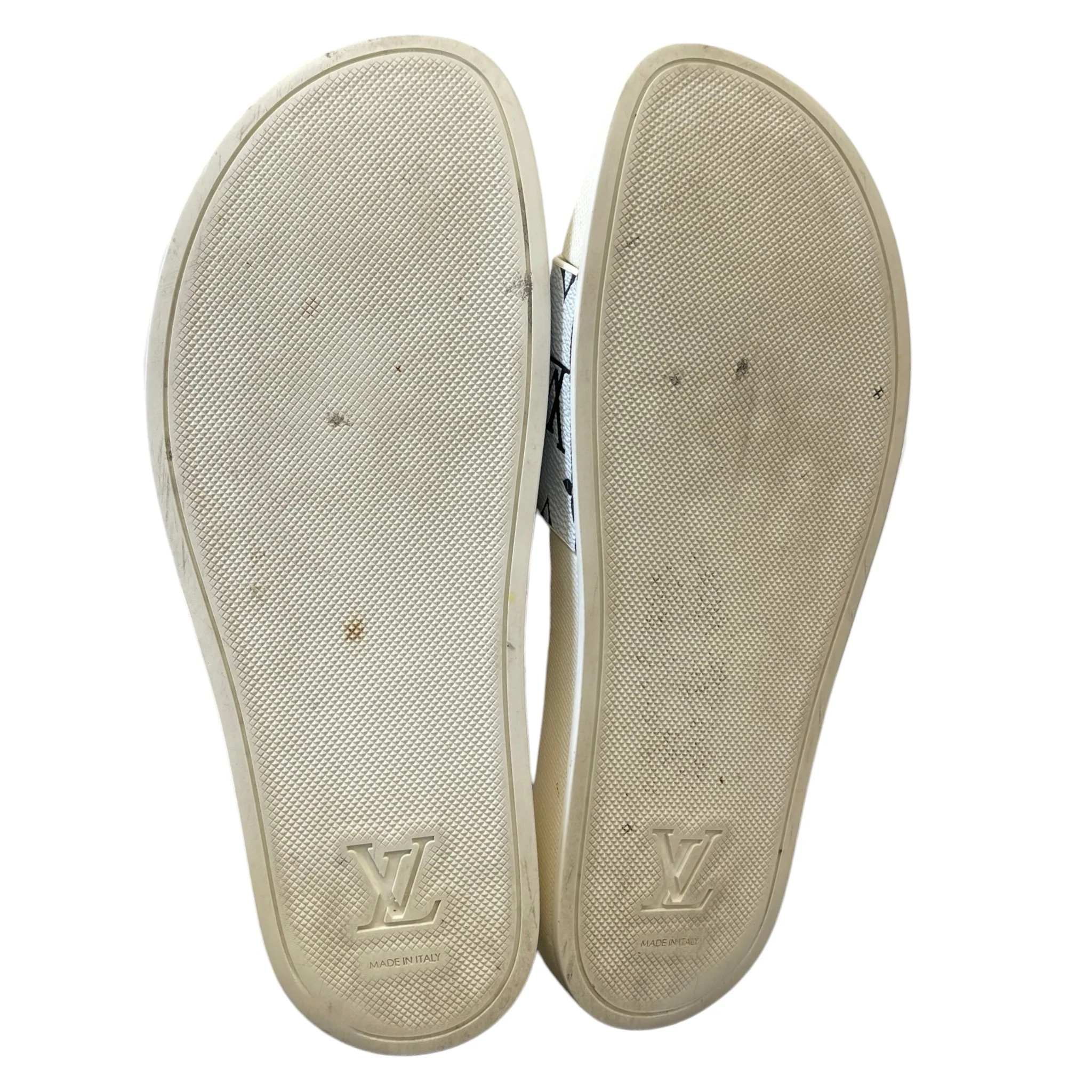 Men's Monogram Slides White Size EU 42.5 / UK 8.5 - Image 8