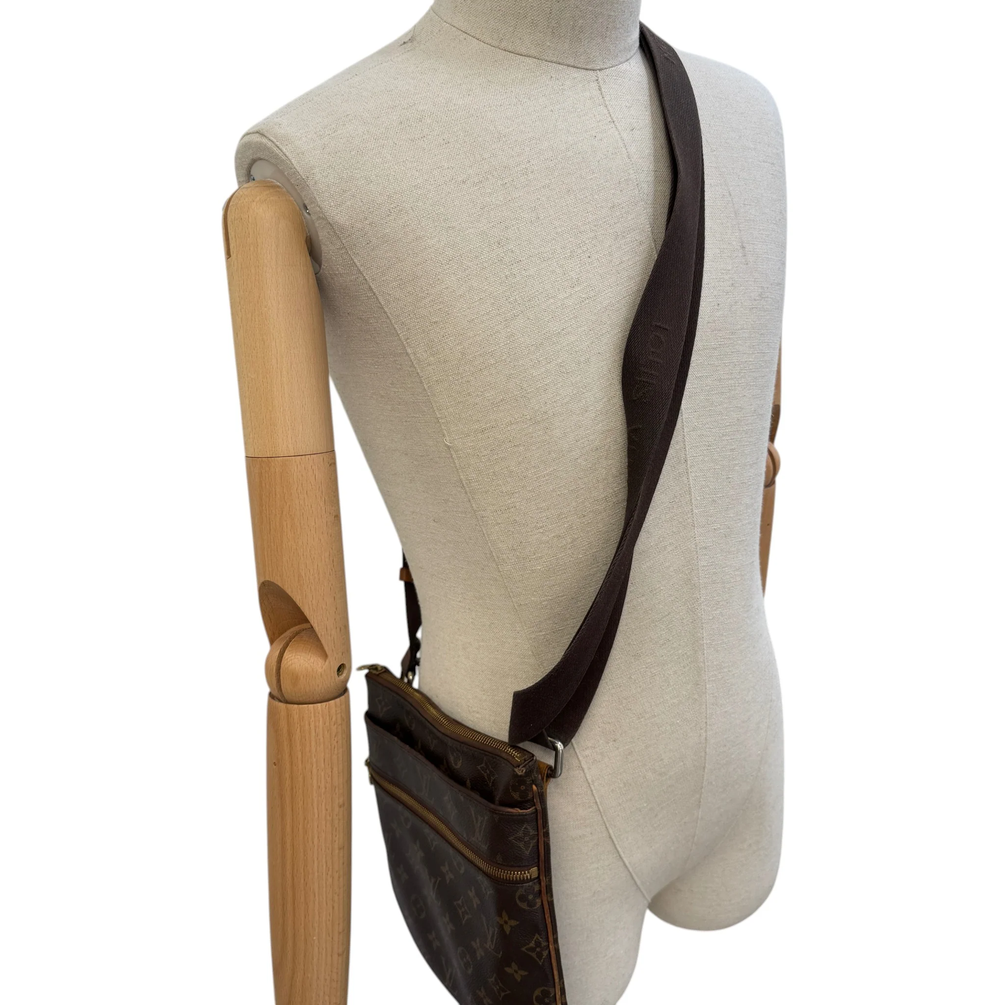 Men's Monogram Valmy Pochette Bag Brown - Image 2