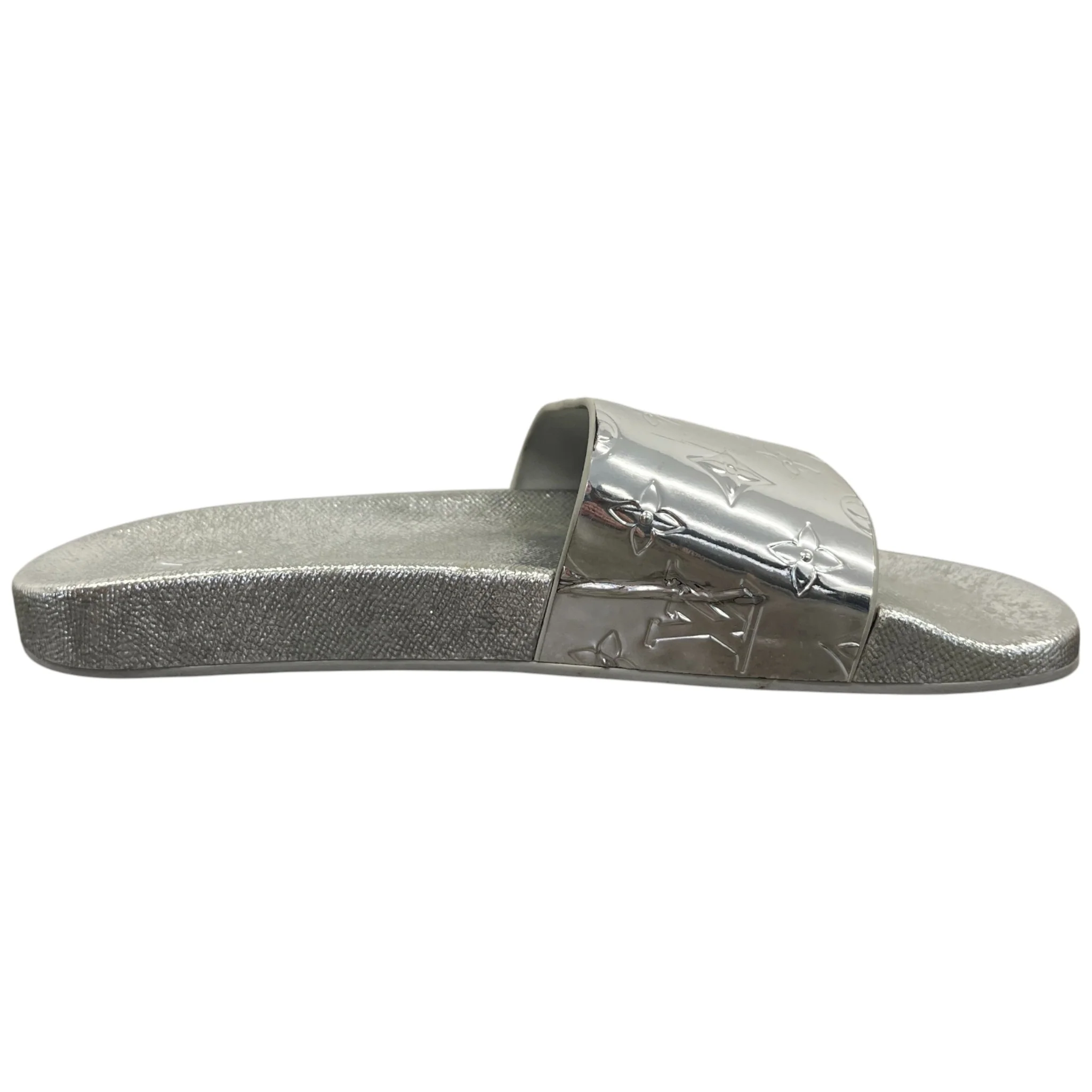 Men's Monogram Waterfront Slides Silver Size EU 42.5 / UK 8.5 - Image 4