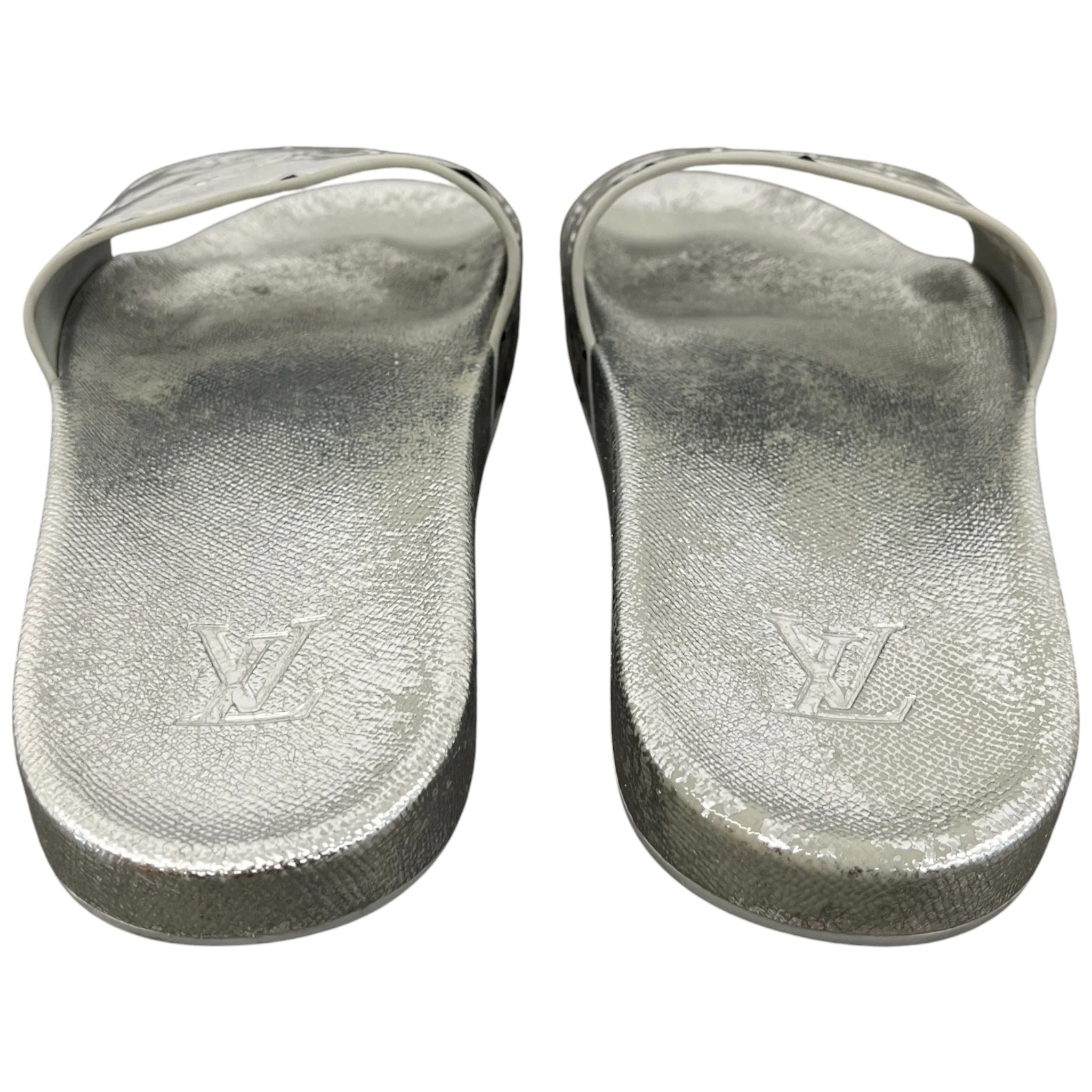 Men's Monogram Waterfront Slides Silver Size EU 42.5 / UK 8.5 - Image 7