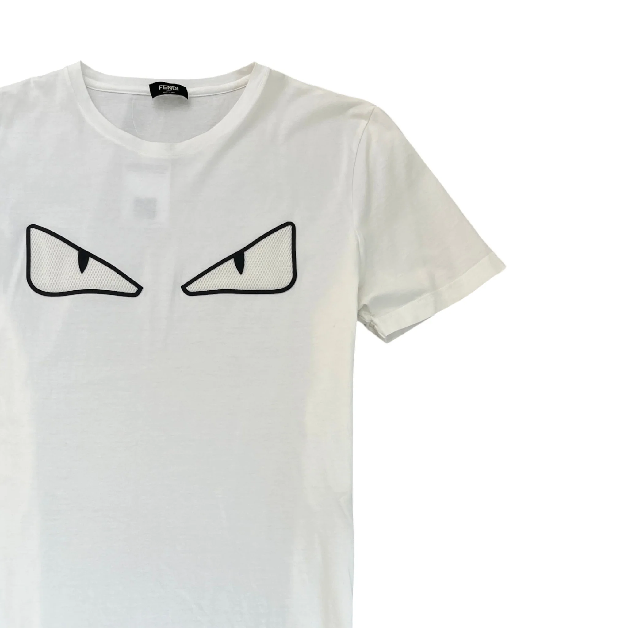 Men's Monster Eyes T-Shirt White Size XXL - Image 3