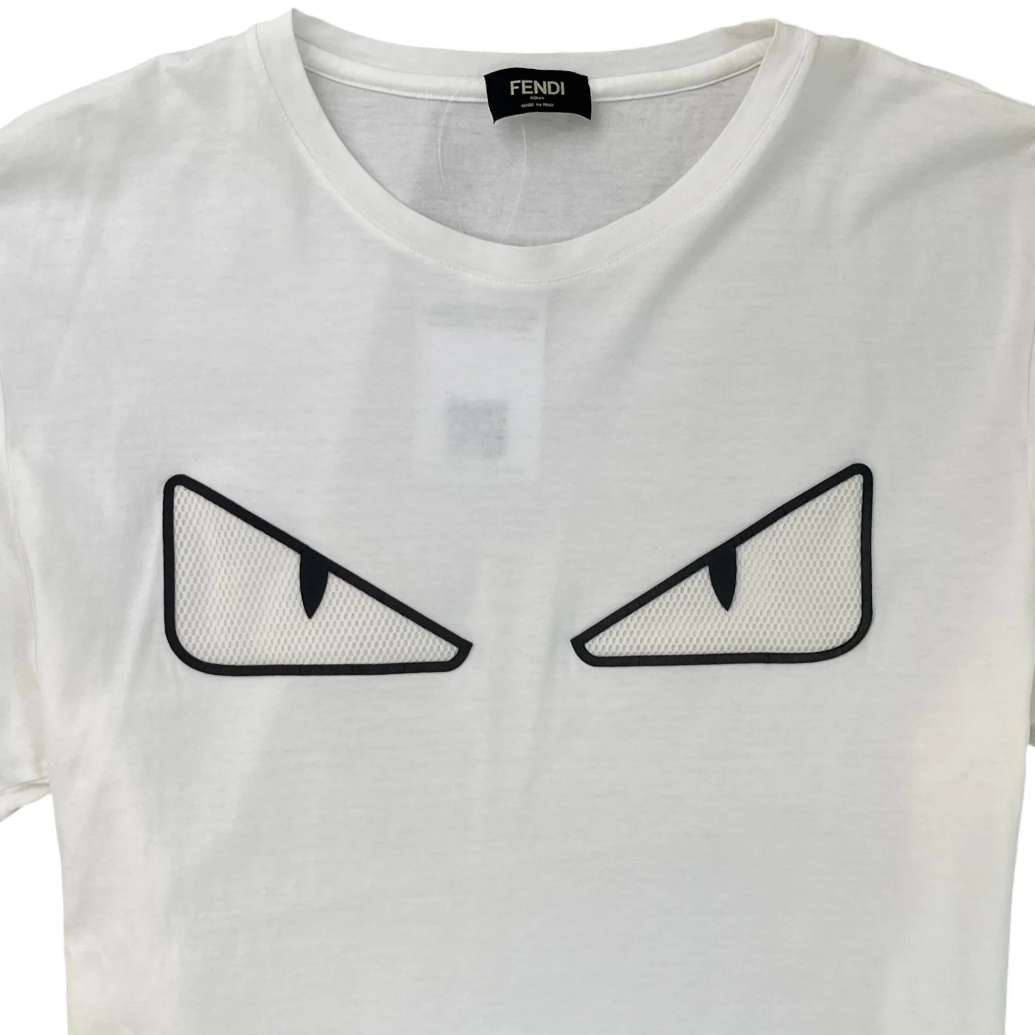 Men's Monster Eyes T-Shirt White Size XXL - Image 5