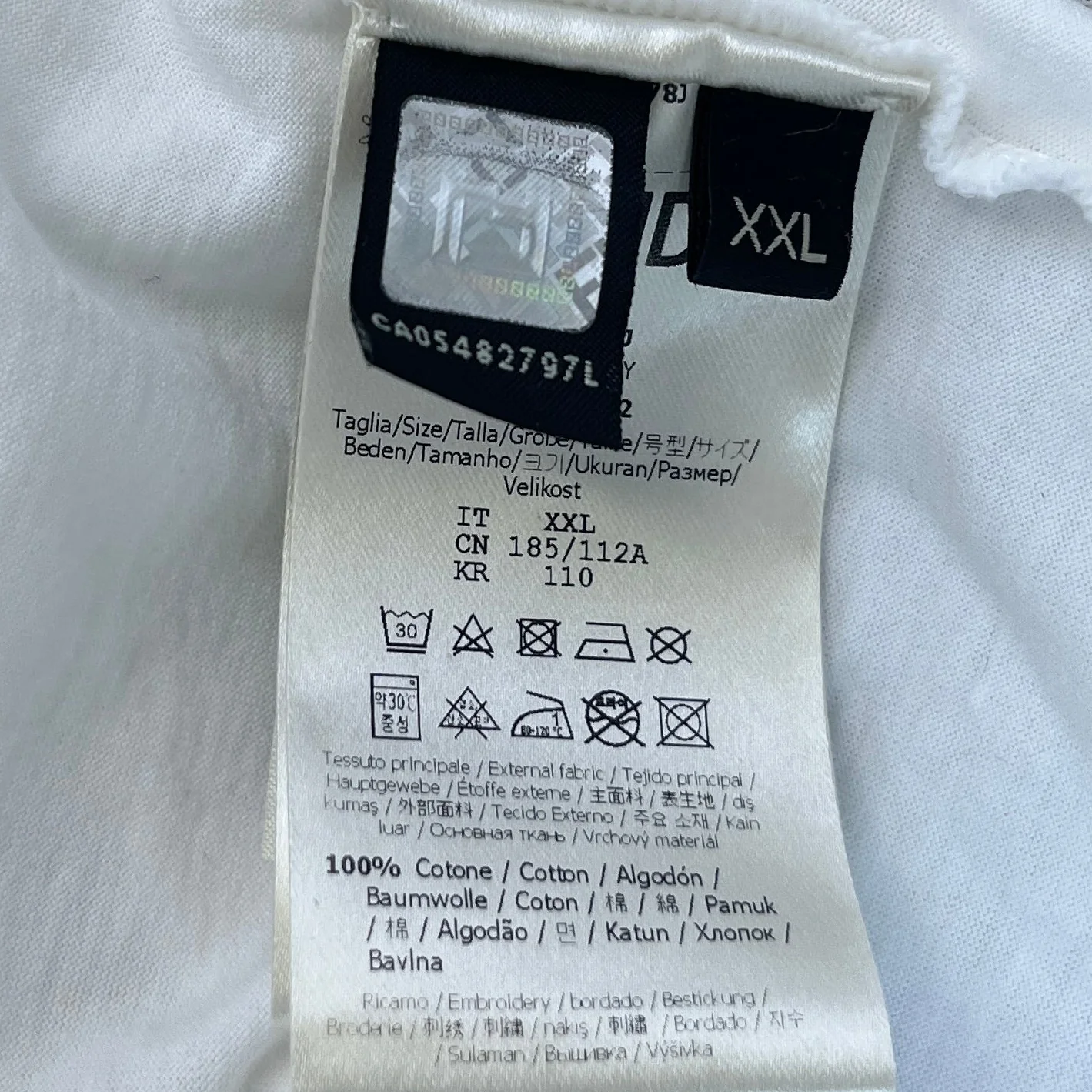 Men's Monster Eyes T-Shirt White Size XXL - Image 7