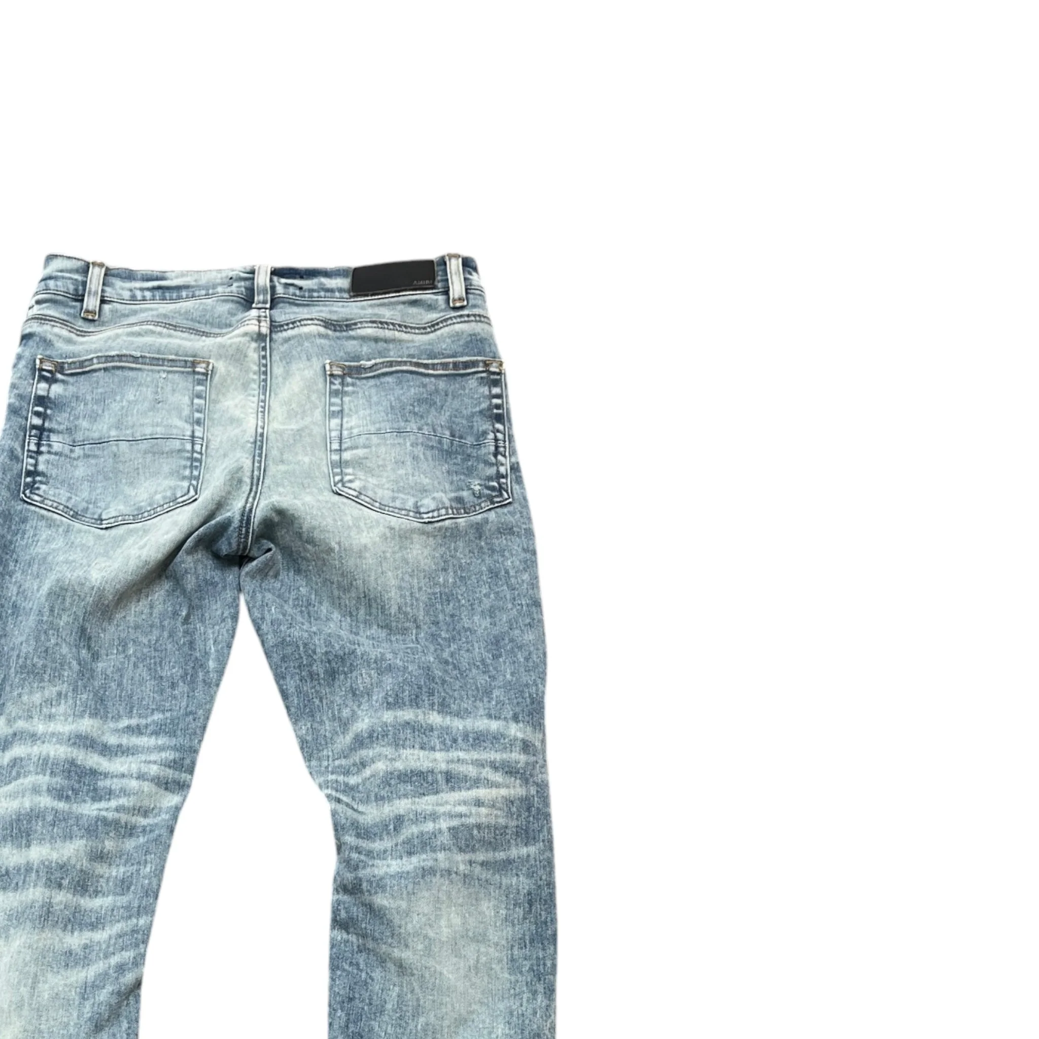 Men's Mx1 Distressed Bandana Jeans Blue Size IT 48 / UK 32 - Image 4