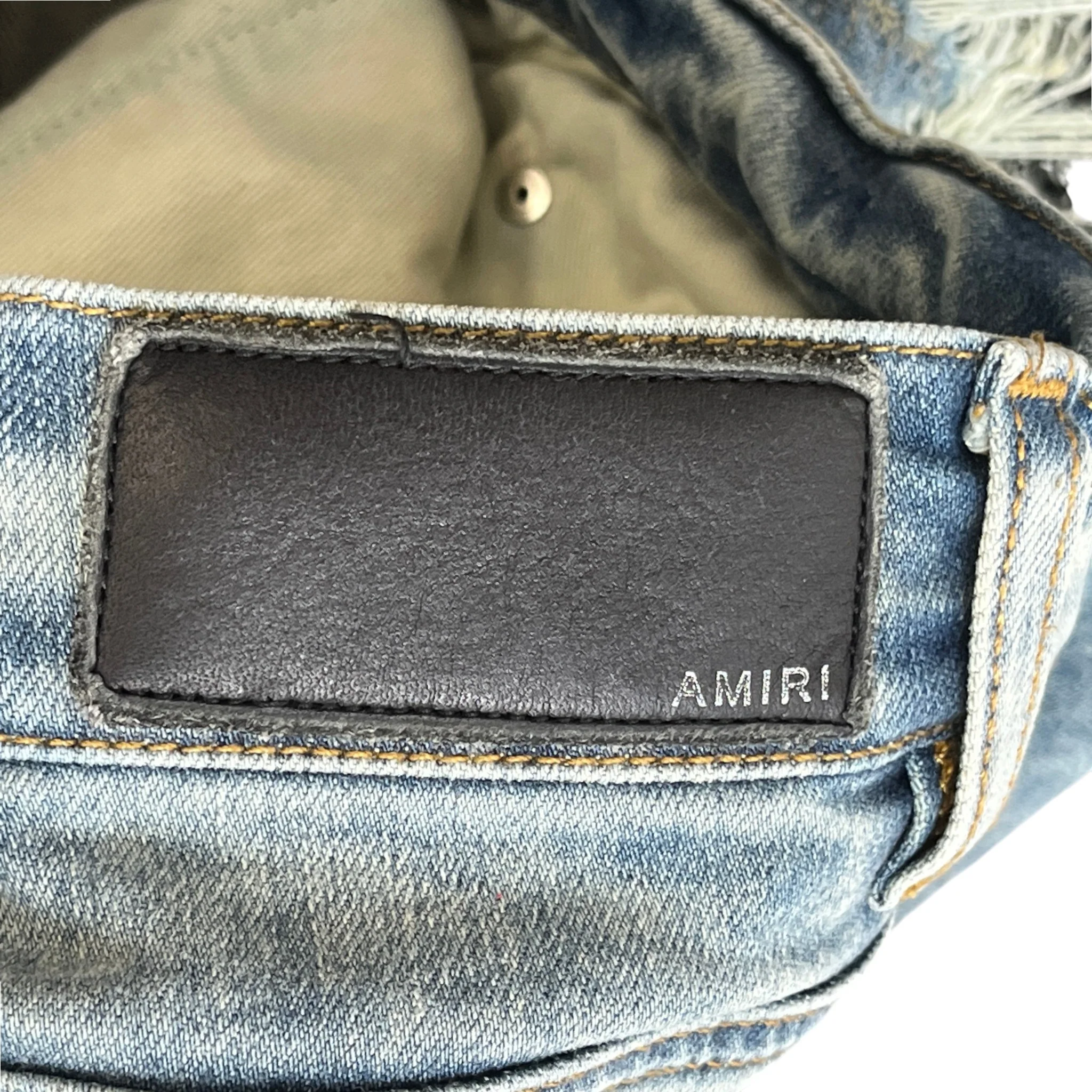 Men's Mx1 Distressed Bandana Jeans Blue Size IT 48 / UK 32 - Image 7