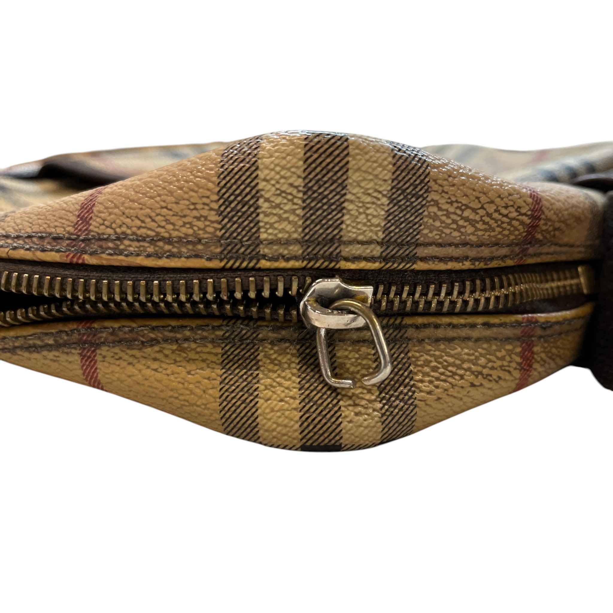 Men's Nova Check Crossbody Bag Brown - Image 11
