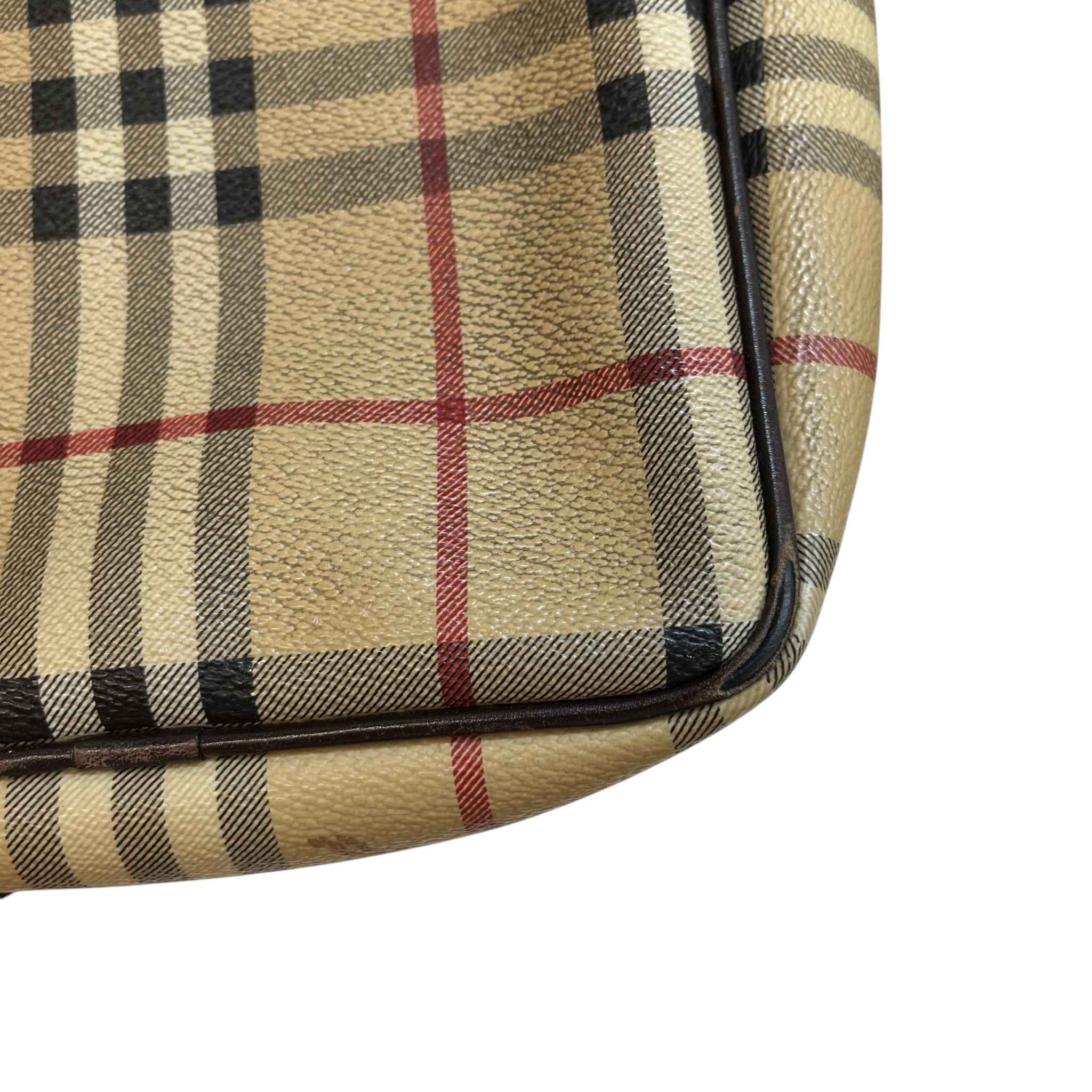 Men's Nova Check Crossbody Bag Brown - Image 12