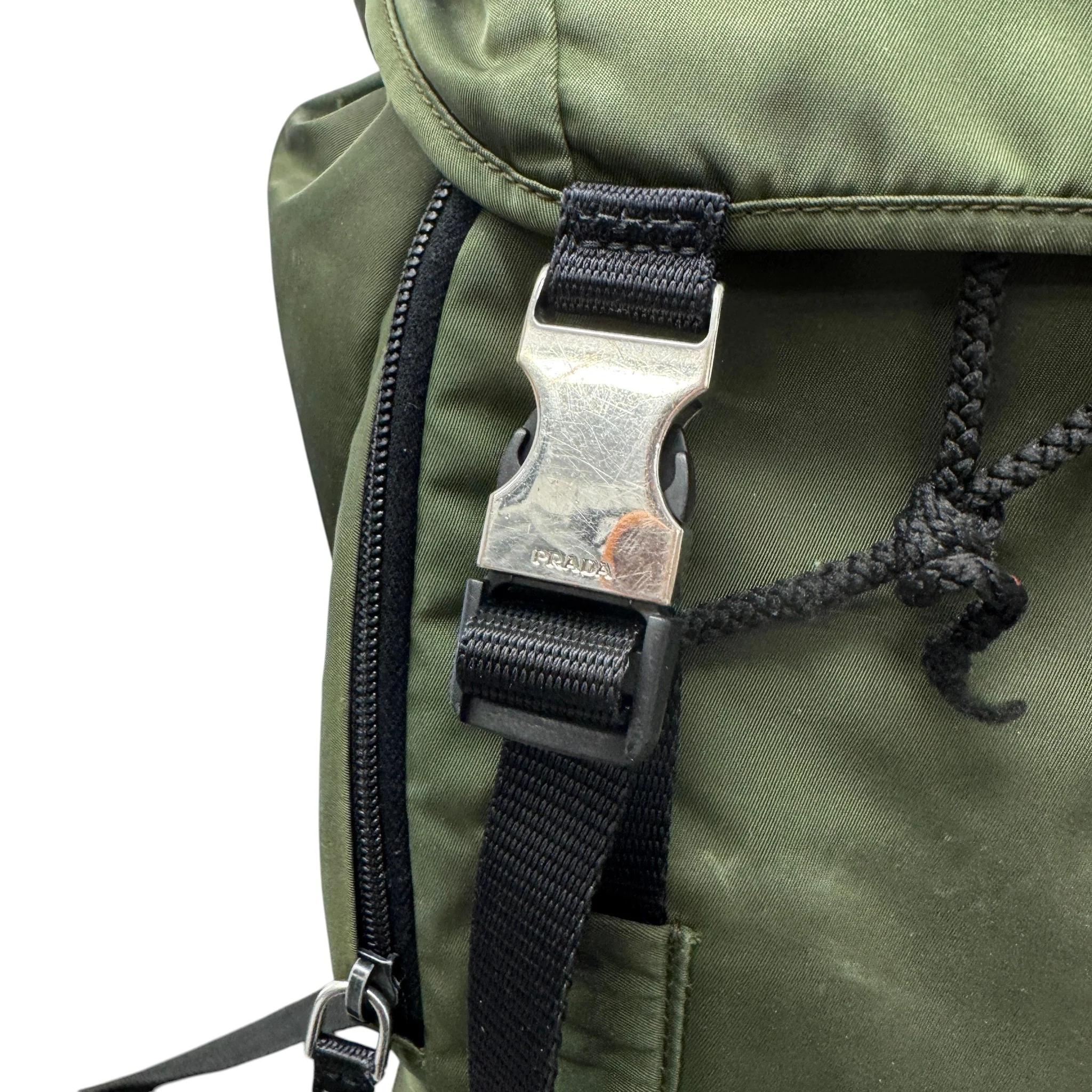 Men's Nylon Montagna Backpack Green - Image 10