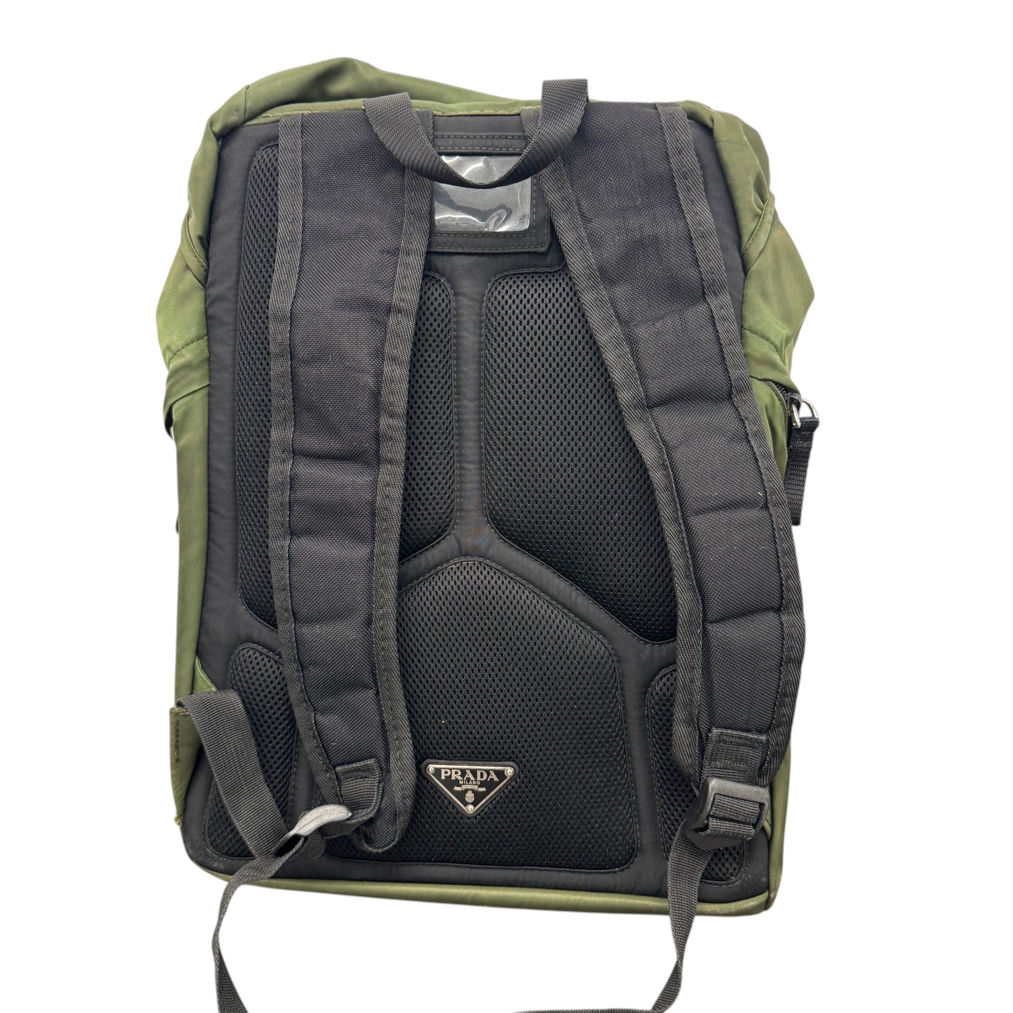 Men's Nylon Montagna Backpack Green - Image 3