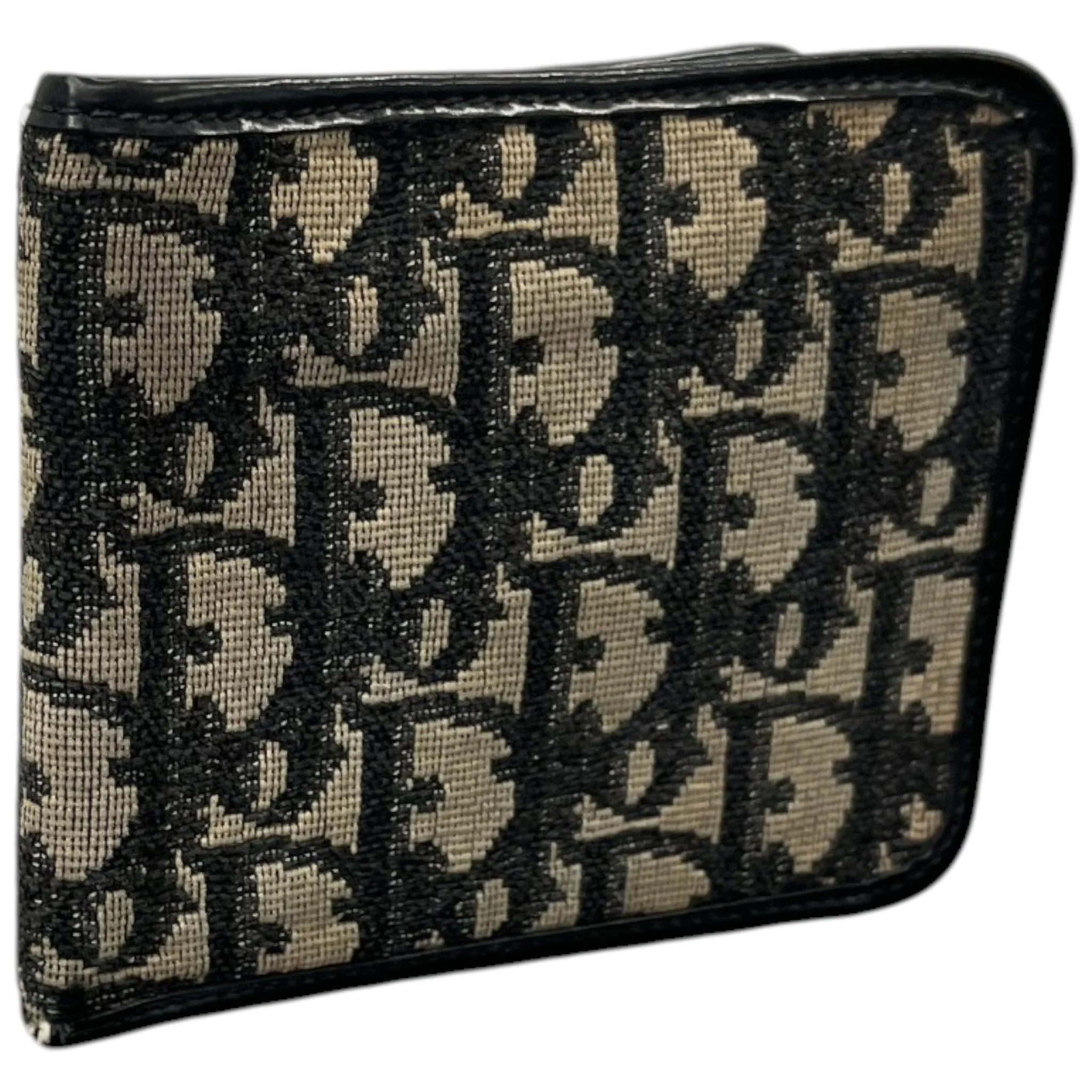 Men's Oblique Bifold Wallet Black - Image 4