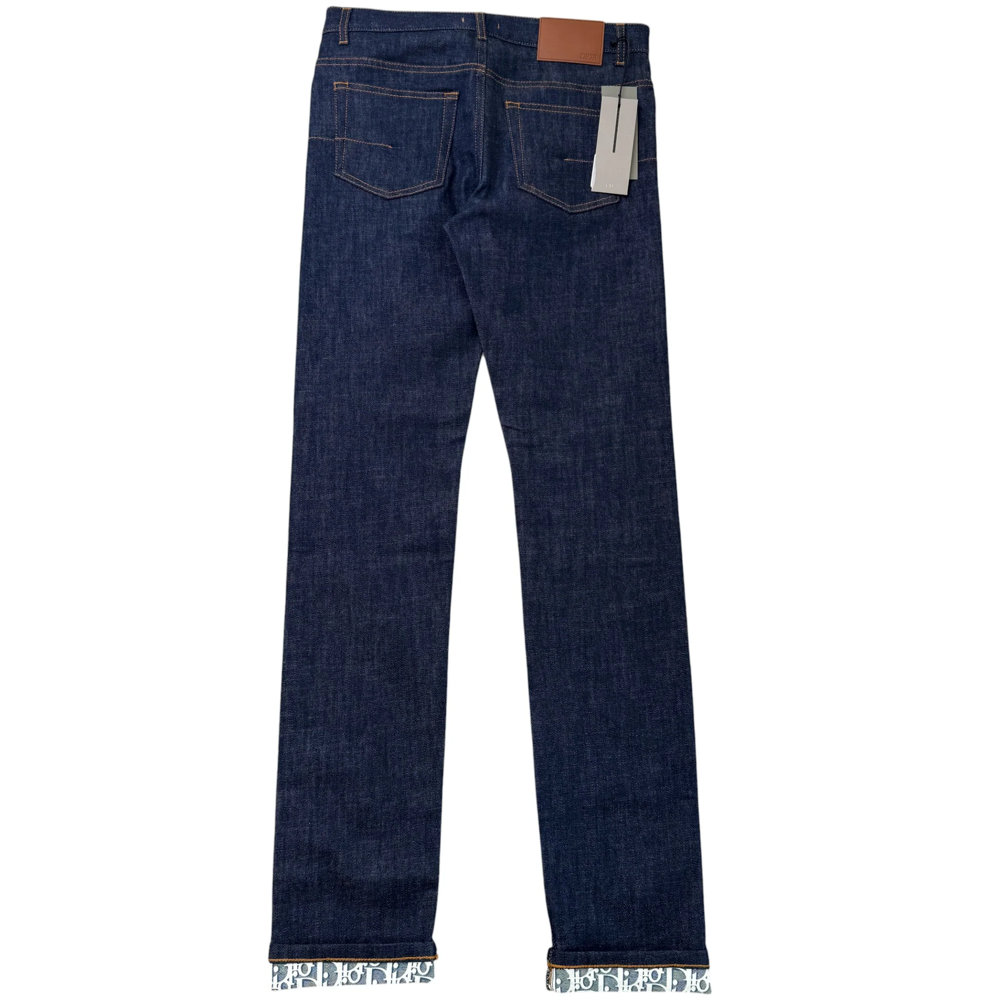 Men's Oblique Jeans Navy Size Waist 28" - Image 2