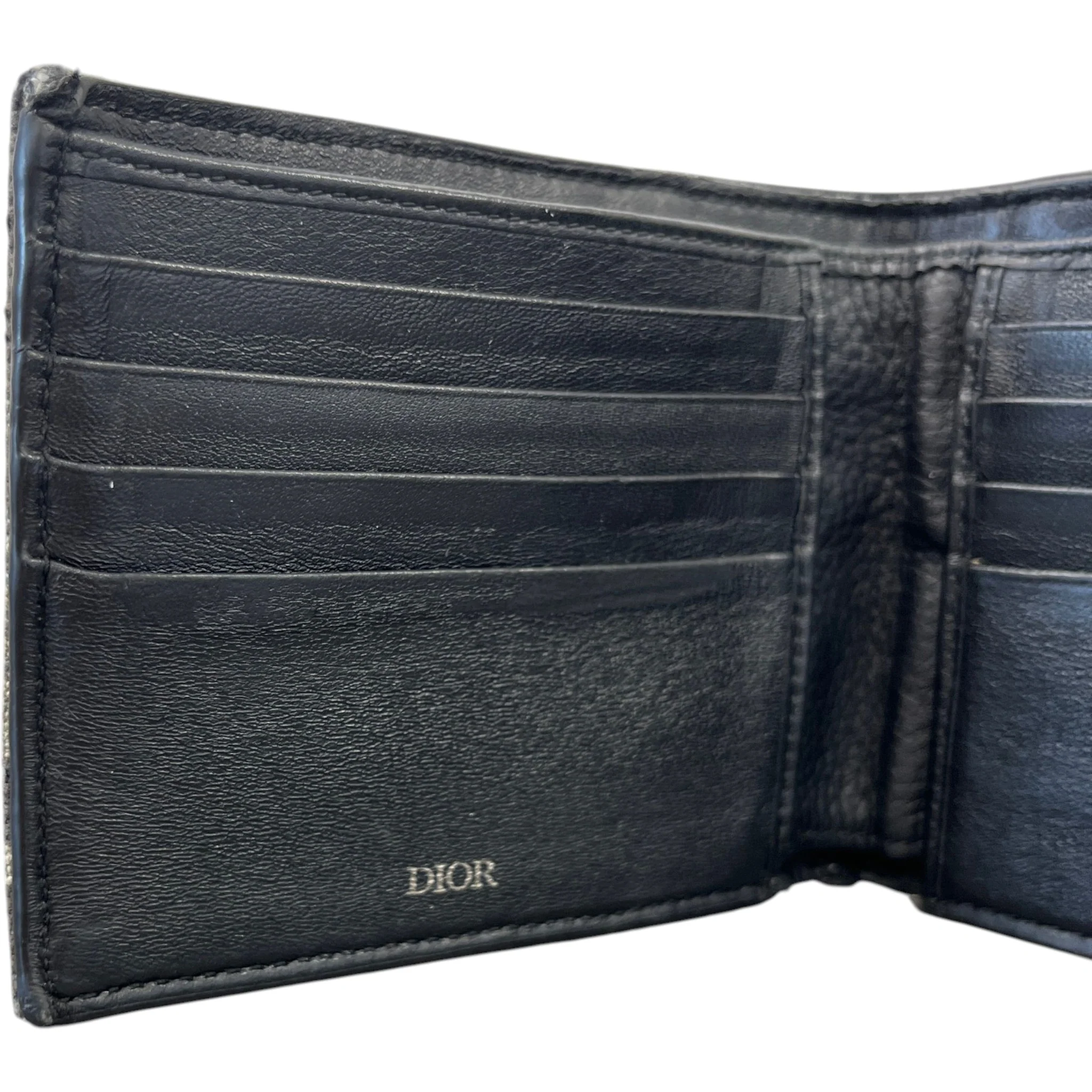 Men's Oblique Wallet Black - Image 7