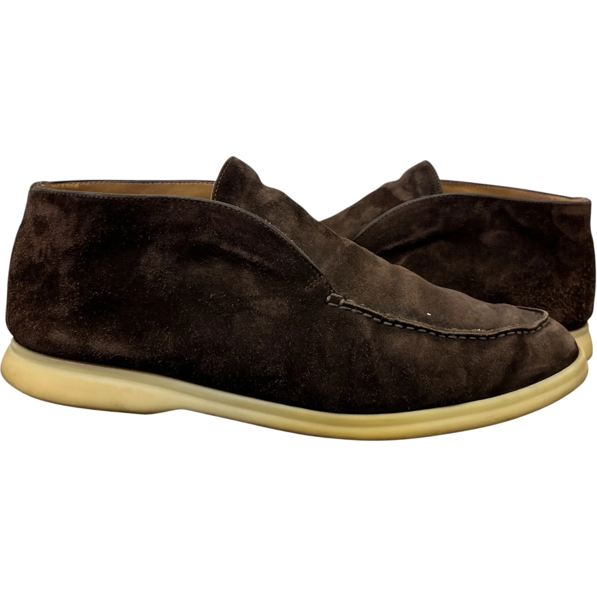 Men's Open Walk Ankle Loafers Brown Size EU 42 / UK 8 - Image 3