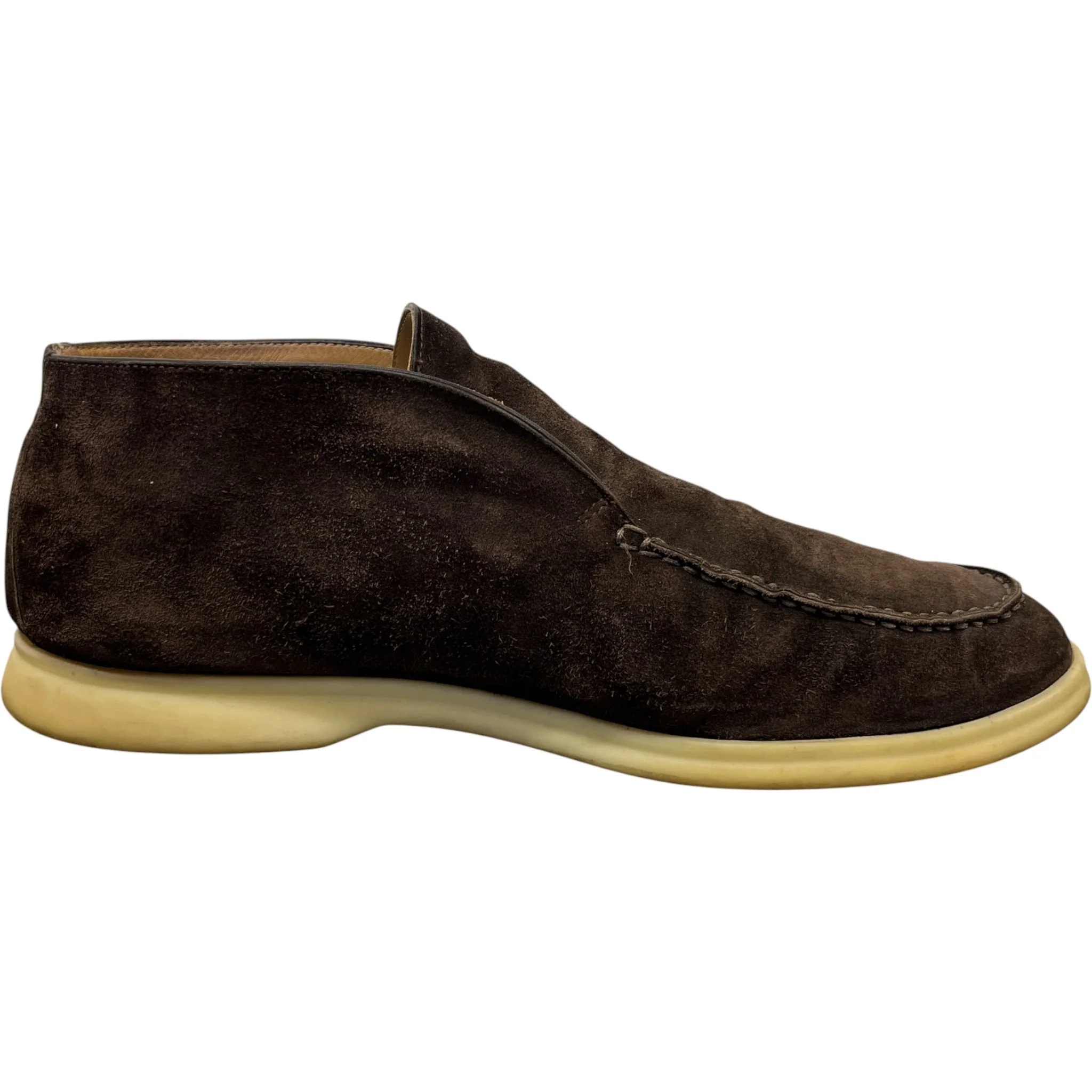 Men's Open Walk Ankle Loafers Brown Size EU 42 / UK 8 - Image 4