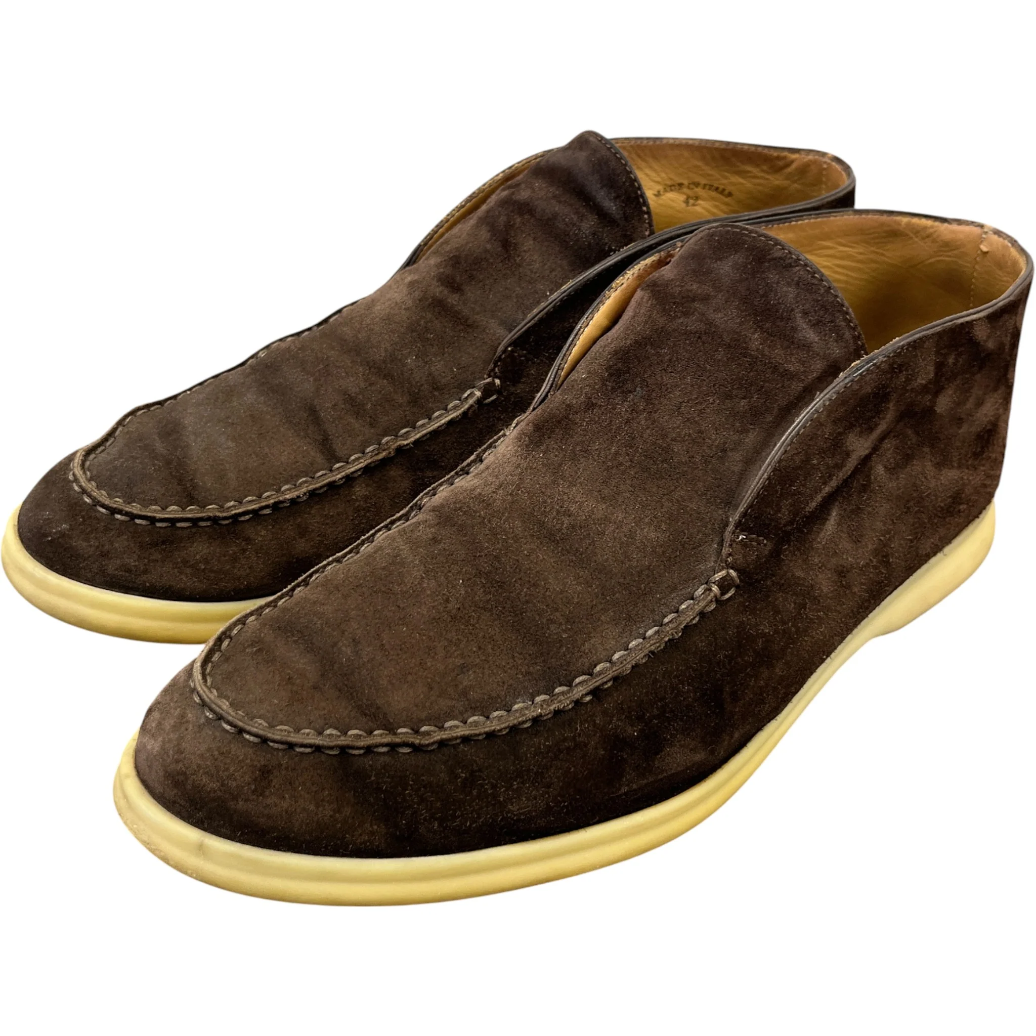 Men's Open Walk Ankle Loafers Brown Size EU 42 / UK 8 - Image 9
