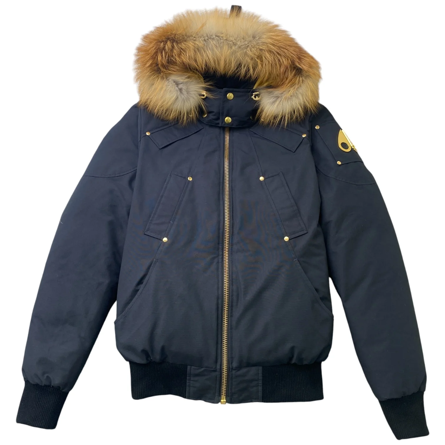 Men's Original Ballistic Bomber Down Jacket Navy Size S