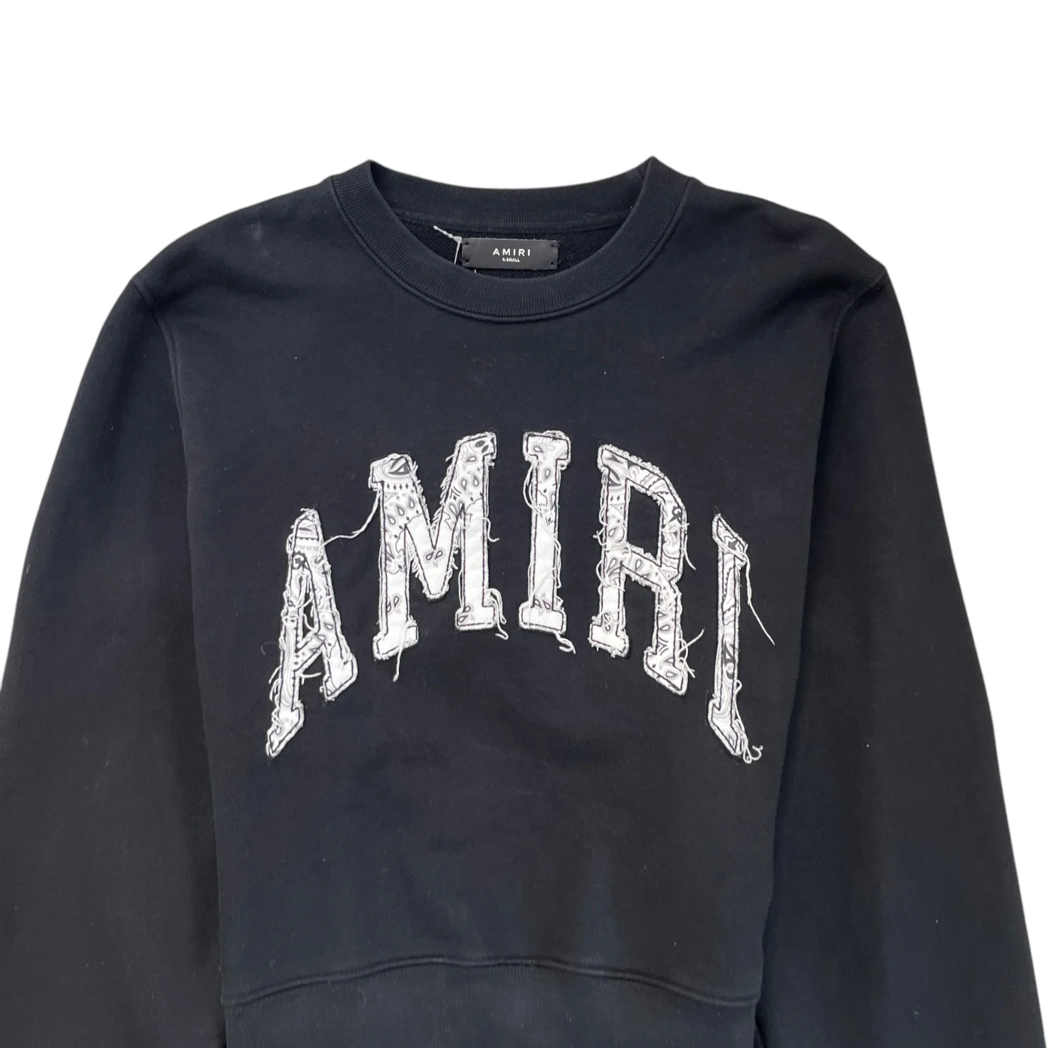 Men's Paisley Logo Jumper Black Size XS - Image 3