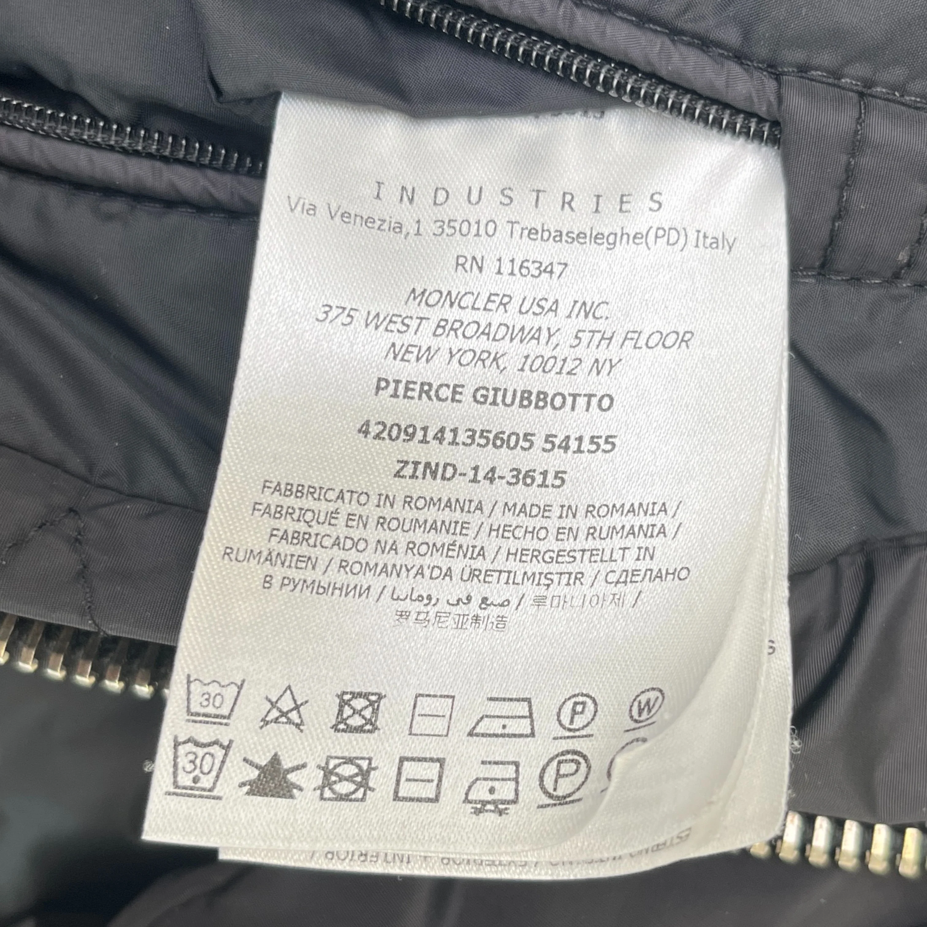 Men's Pierce Down Jacket Black Size 4 / XL - Image 11