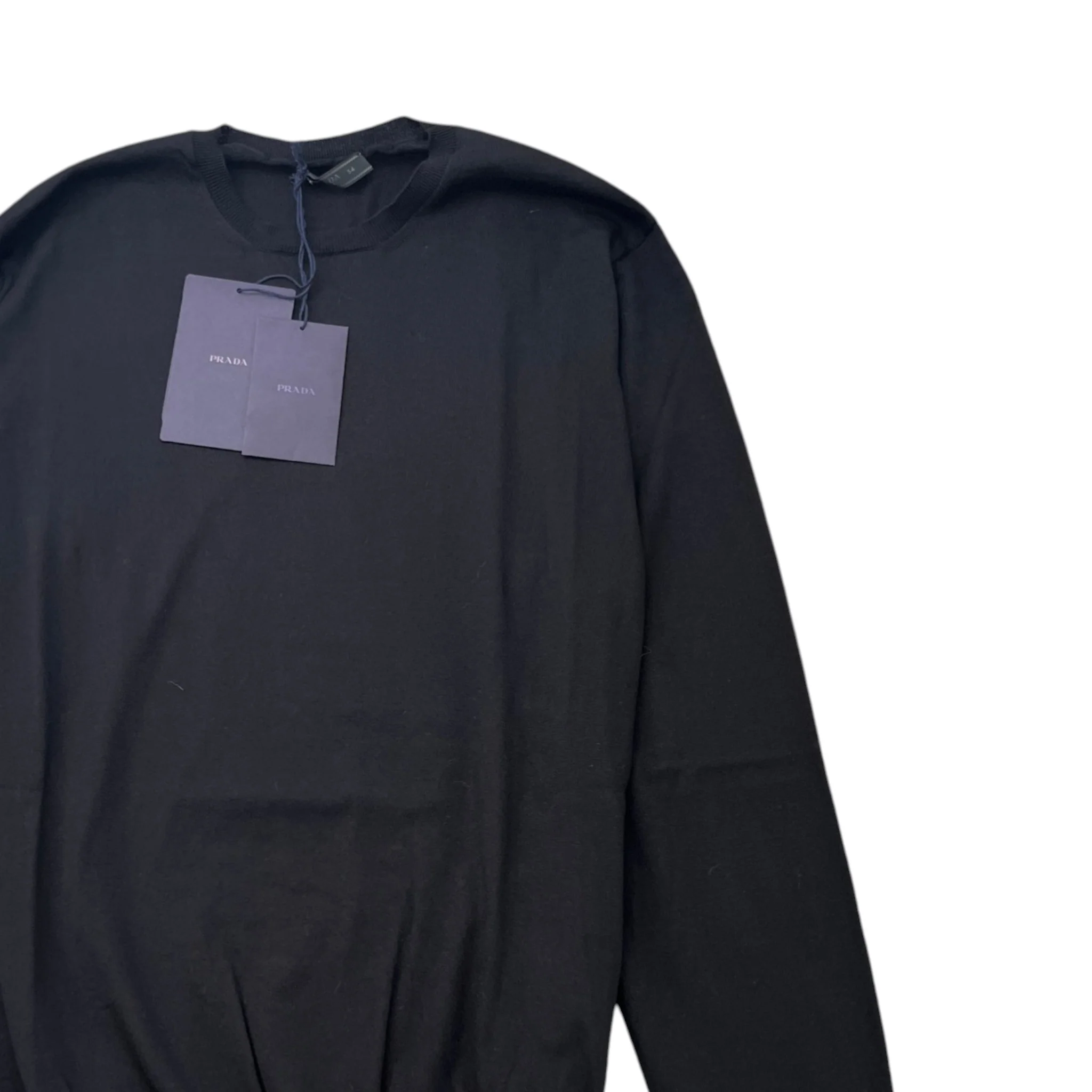 Men's Plain Wool Jumper Black Size IT 54 / UK XXL - Image 3