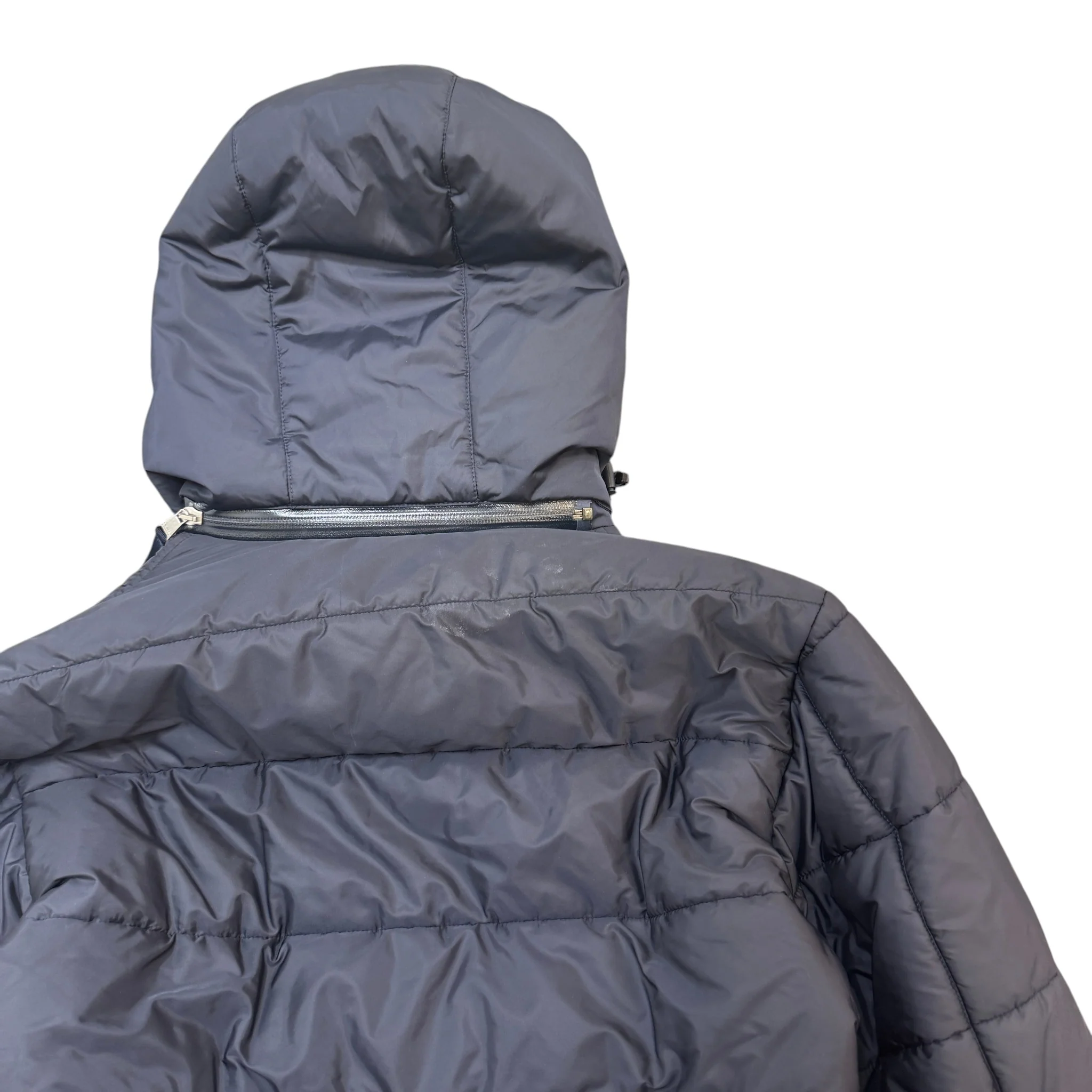 Men's Plaque Logo Down Jacket Navy Size IT 46 / S - Image 4
