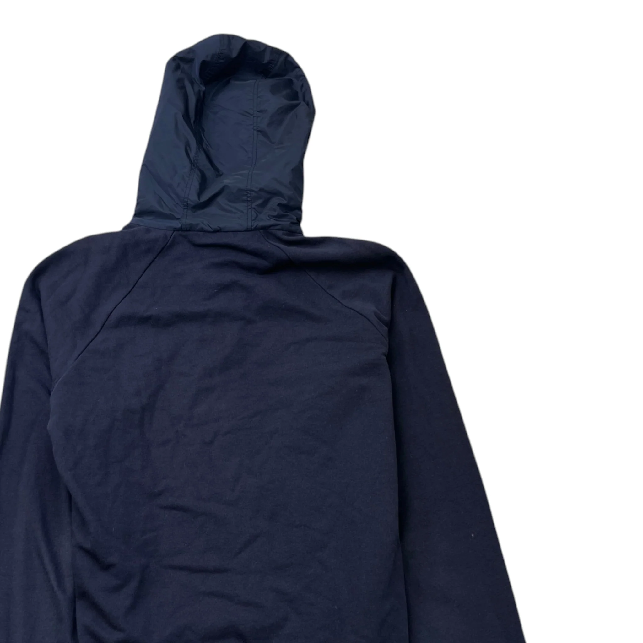 Men's Plaque Logo Hoodie Navy Size M - Image 4