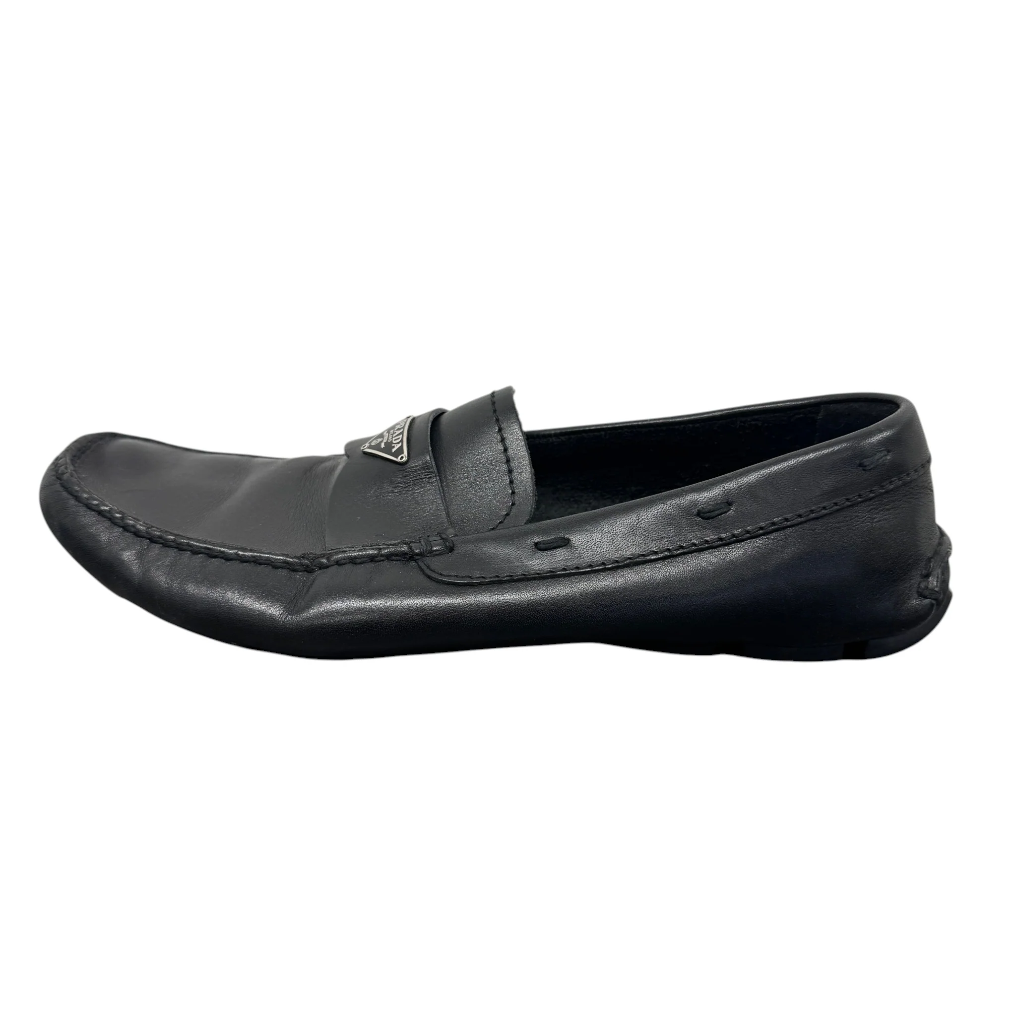 Men's Plaque Logo Loafers Black Size EU 42 / UK 8 - Image 4