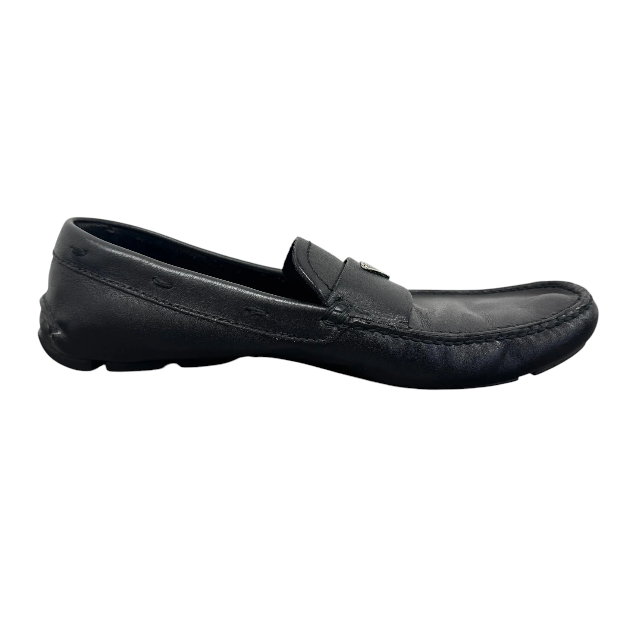 Men's Plaque Logo Loafers Black Size EU 42 / UK 8 - Image 5
