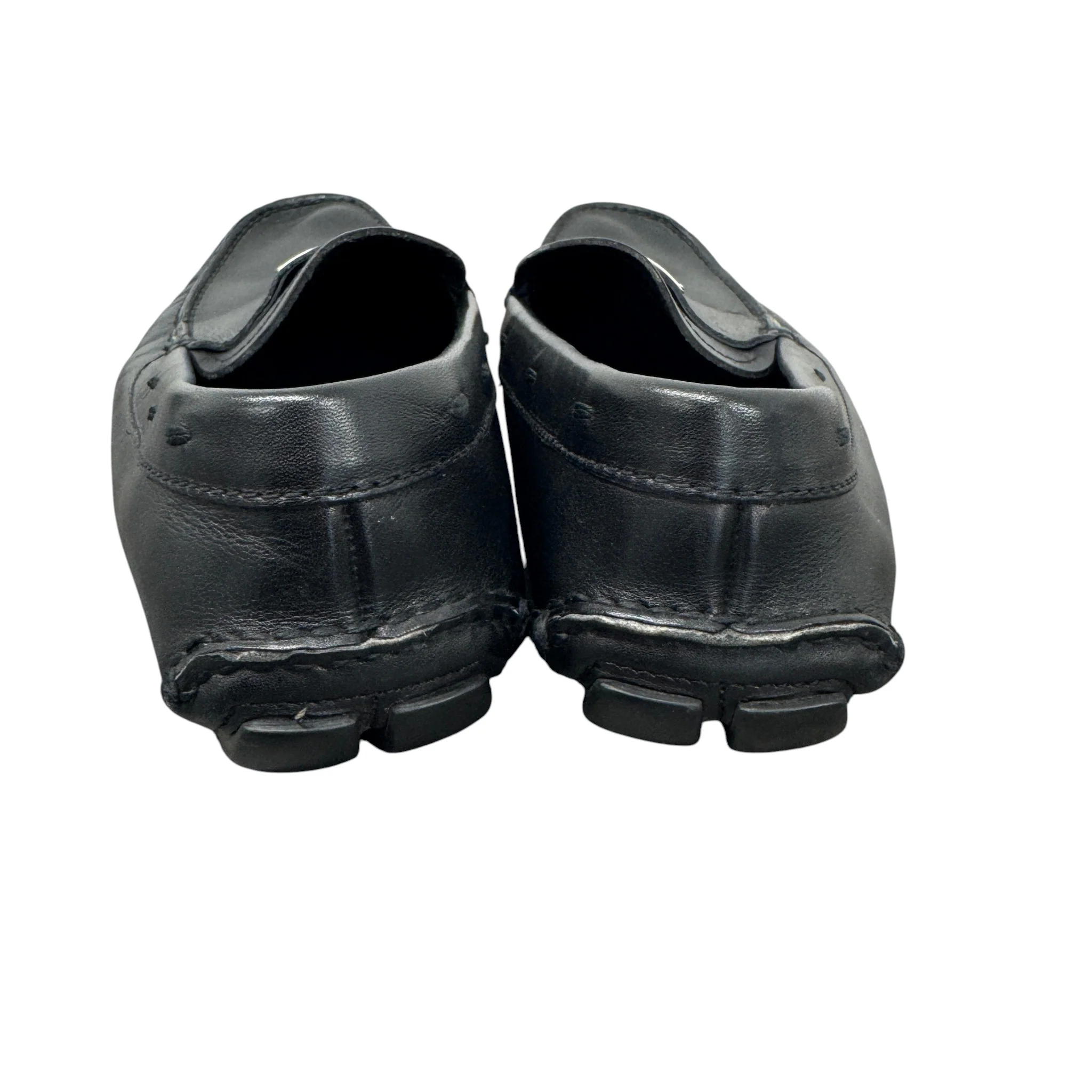 Men's Plaque Logo Loafers Black Size EU 42 / UK 8 - Image 9