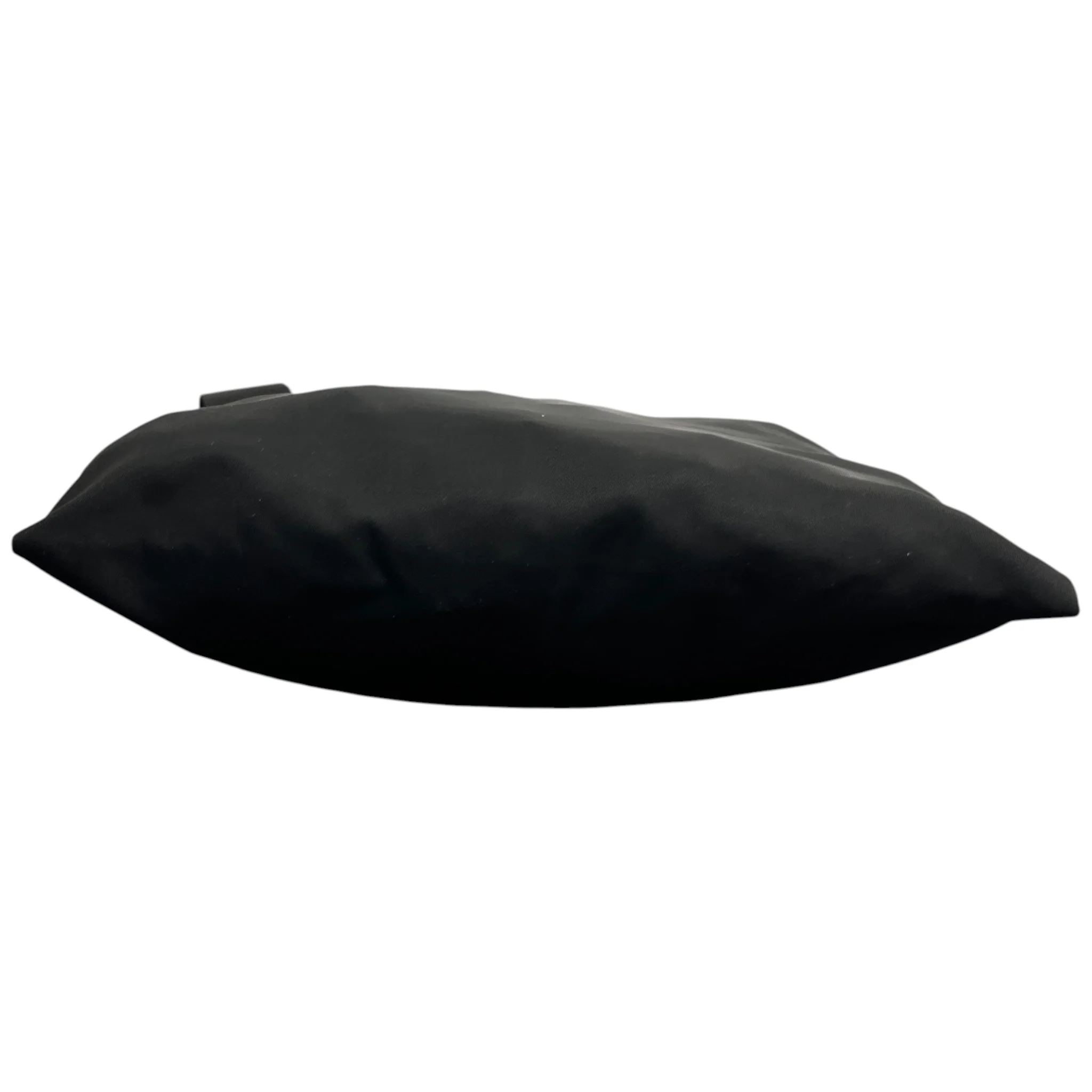 Men's Plaque Logo Re-Nylon Messenger Bag Black - Image 8