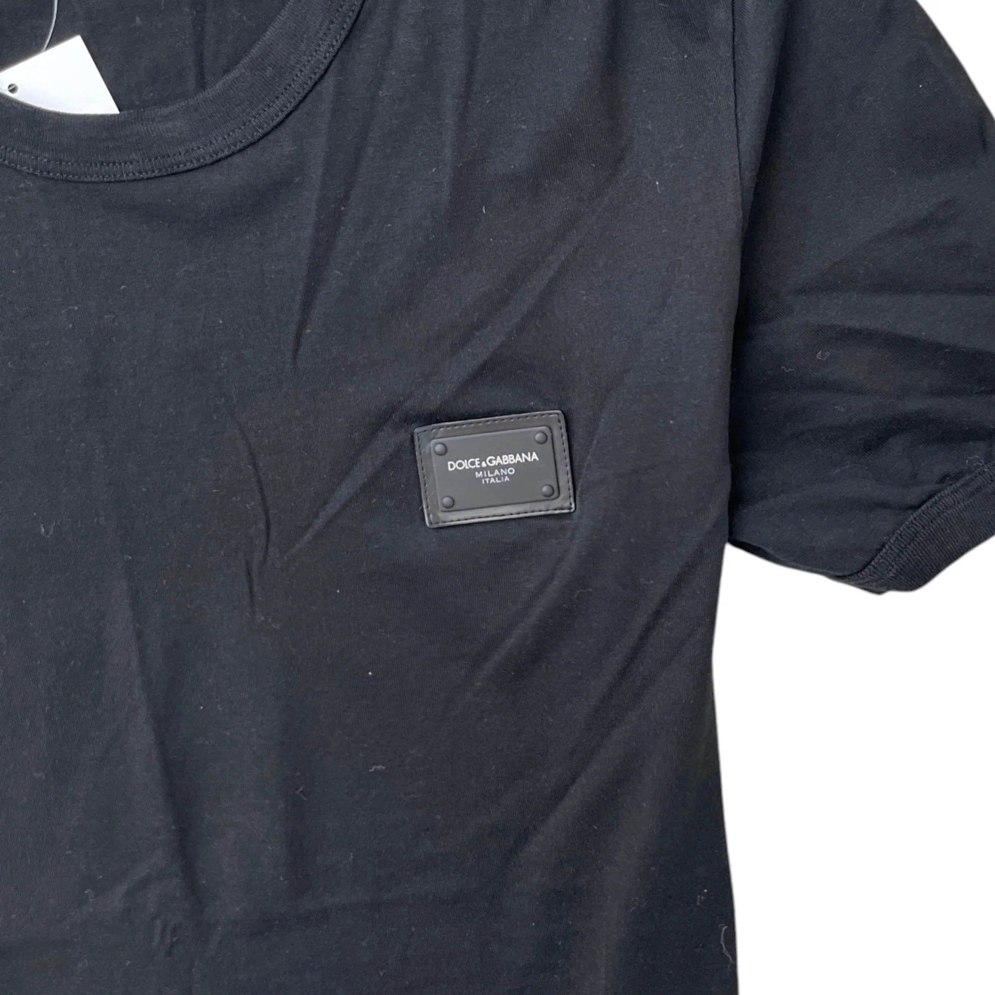 Men's Plaque Logo T-Shirt Black Size IT 48 / UK M - Image 5