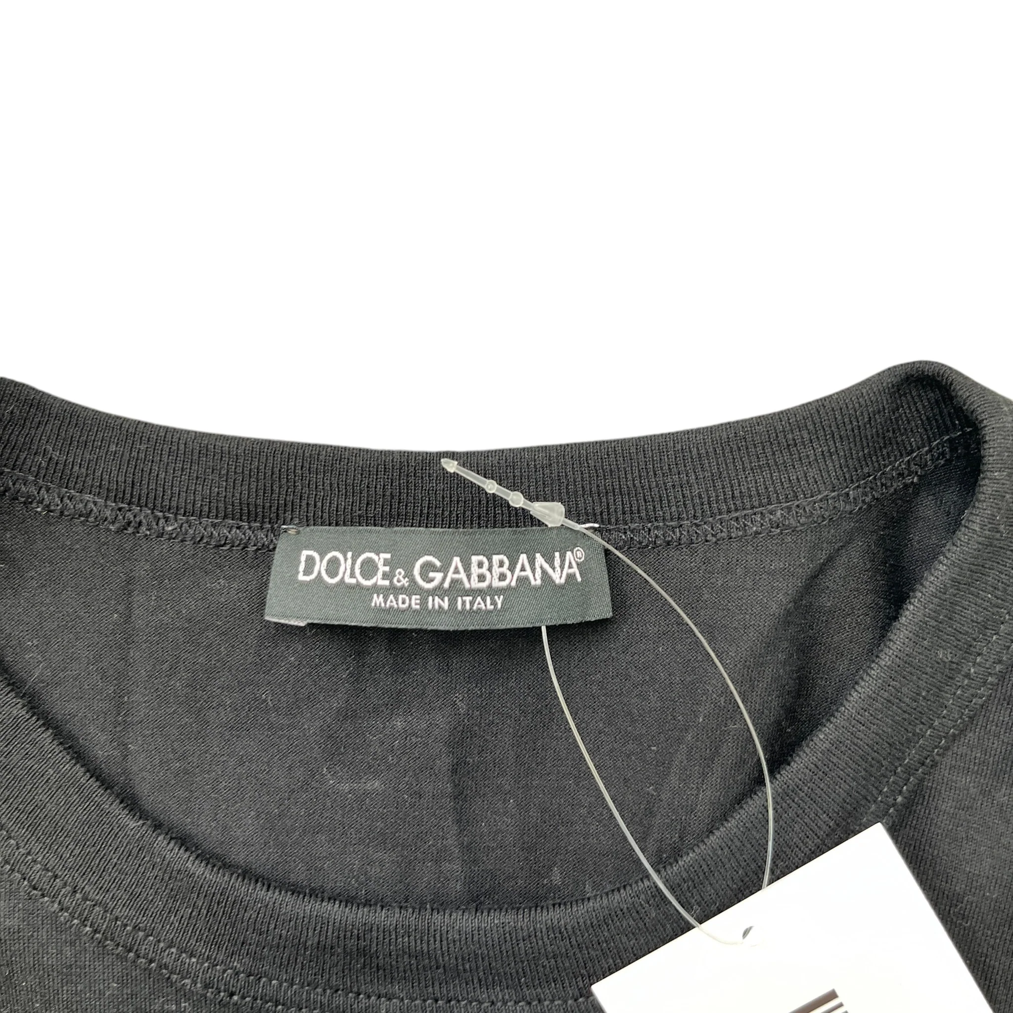 Men's Plaque Logo T-Shirt Black Size IT 48 / UK M - Image 6