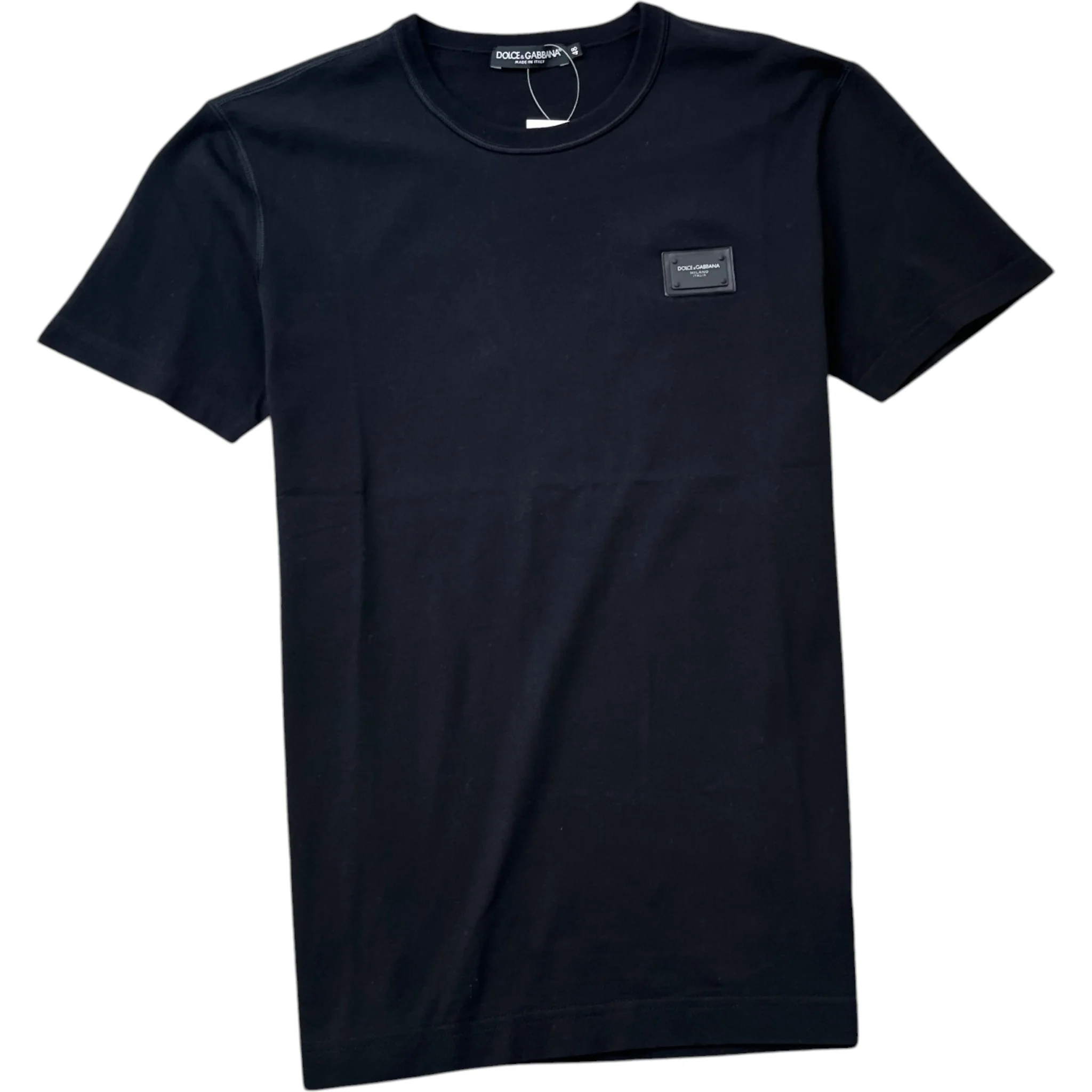 Men's Plaque Logo T-Shirt Black Size IT 48 / UK M
