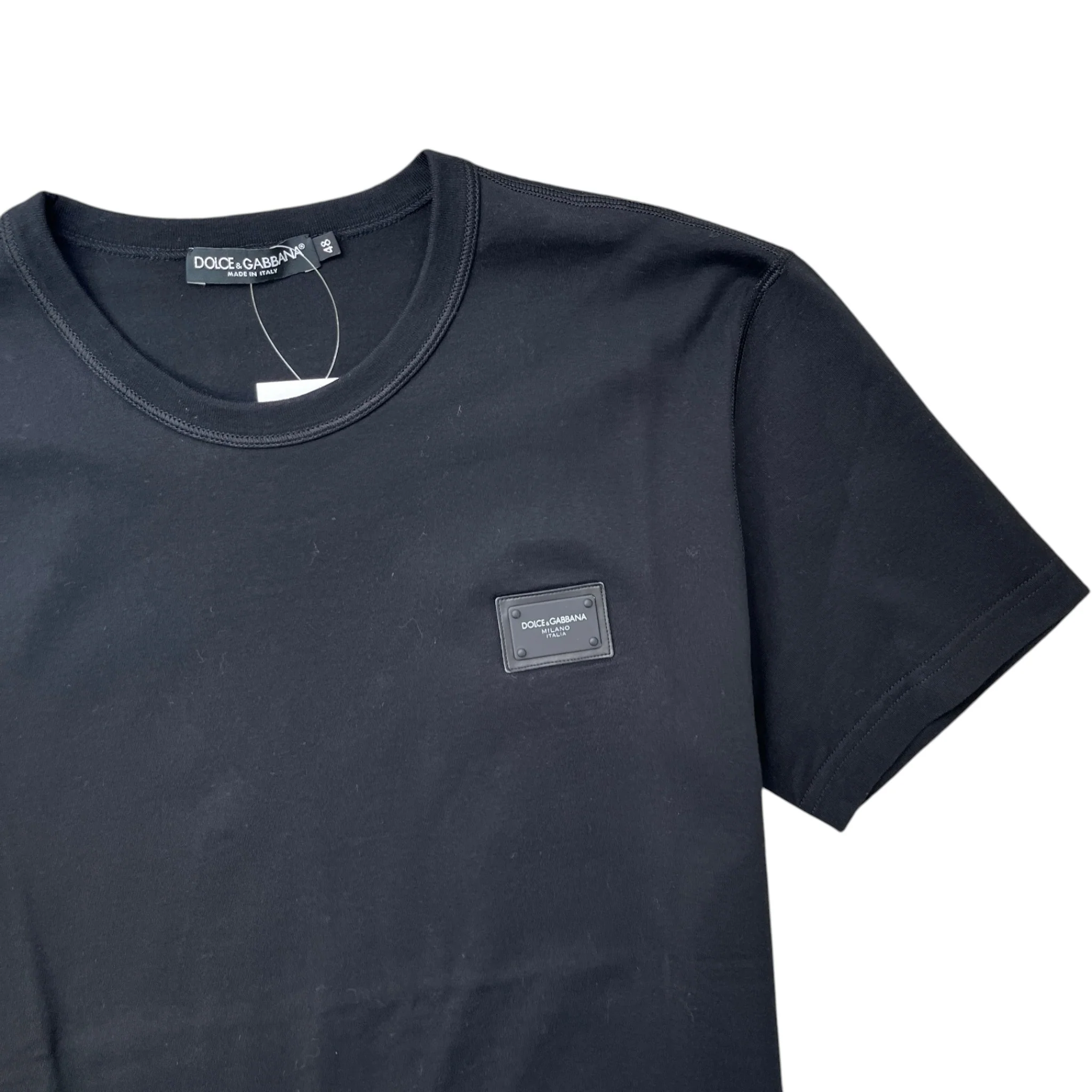 Men's Plaque Logo T-Shirt Black Size IT 48 / UK M - Image 5