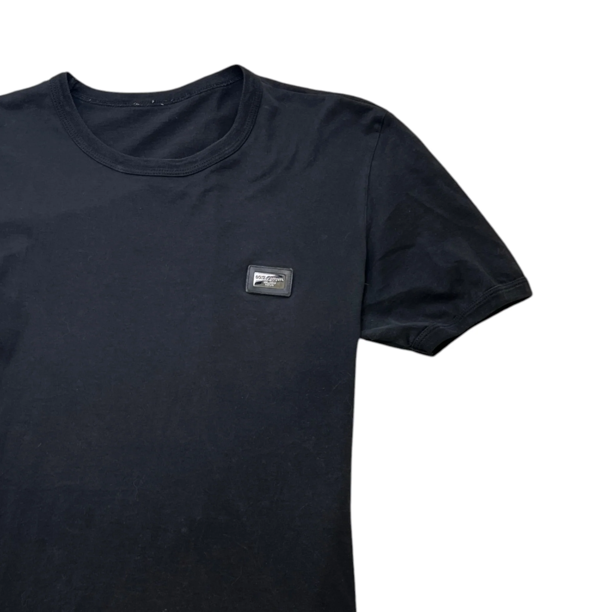 Men's Plaque Logo T-Shirt Black Size M - Image 3
