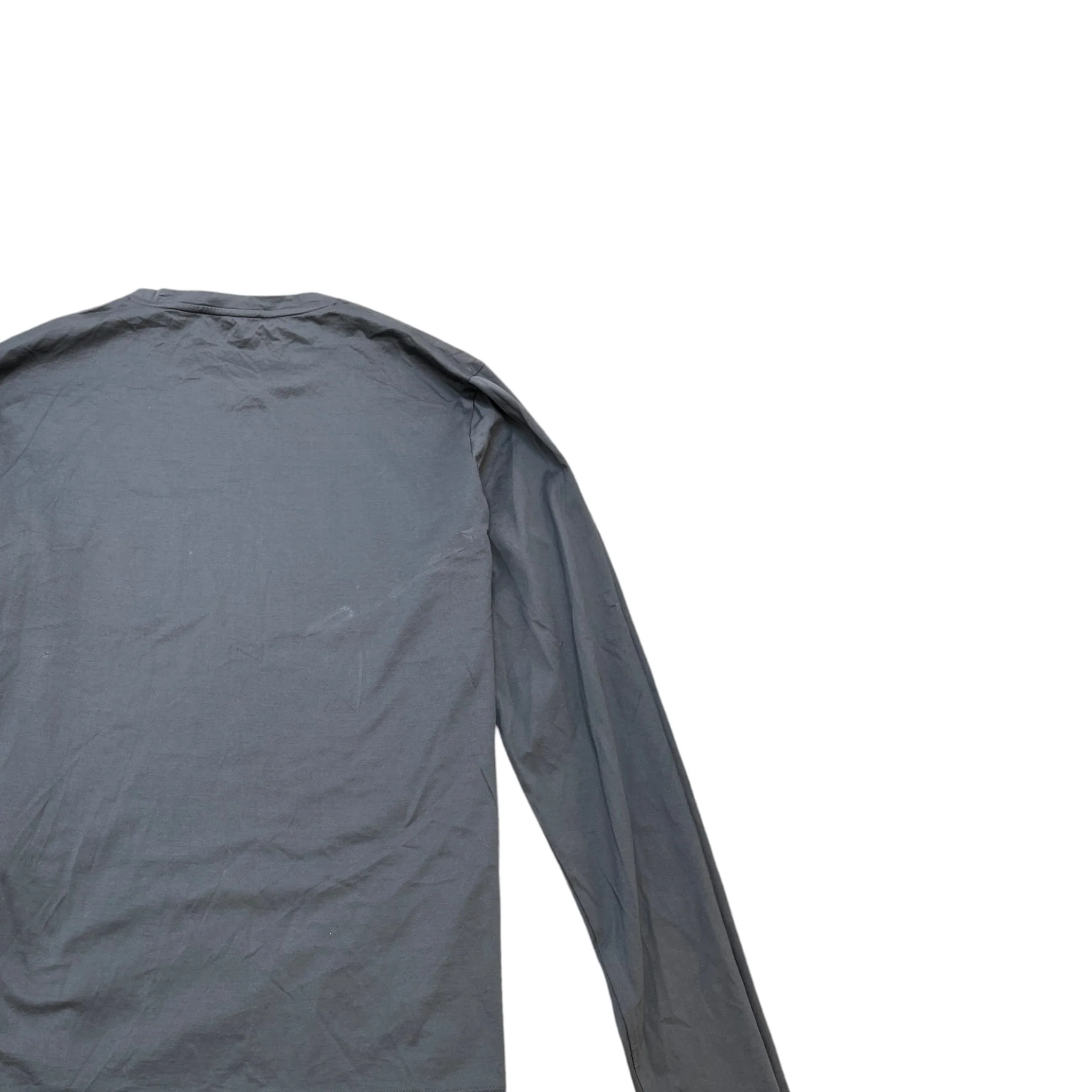 Men's Plaque Logo T-Shirt Grey Size M - Image 4