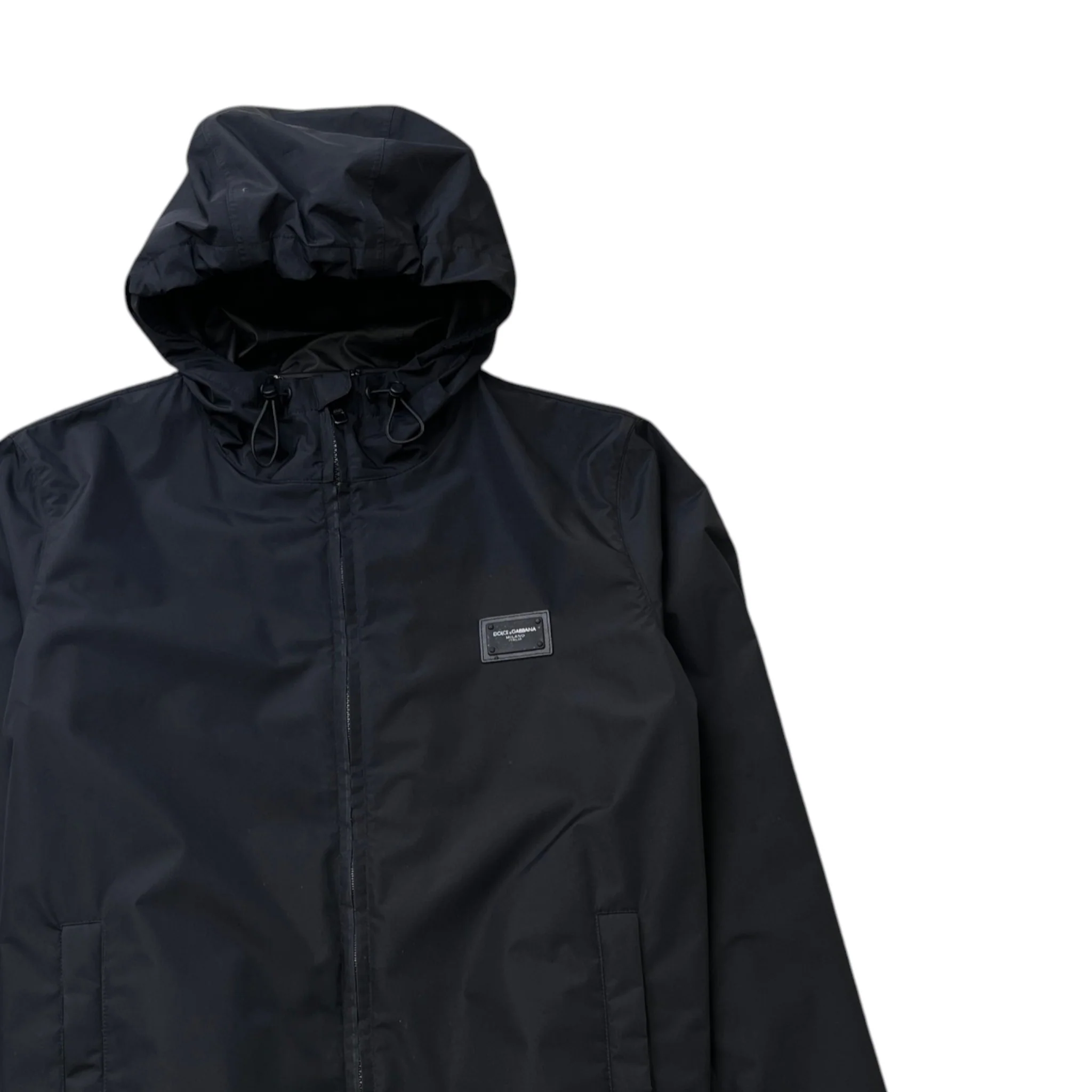 Men's Plaque Logo Windbreaker Black Size IT 46 / S - Image 3