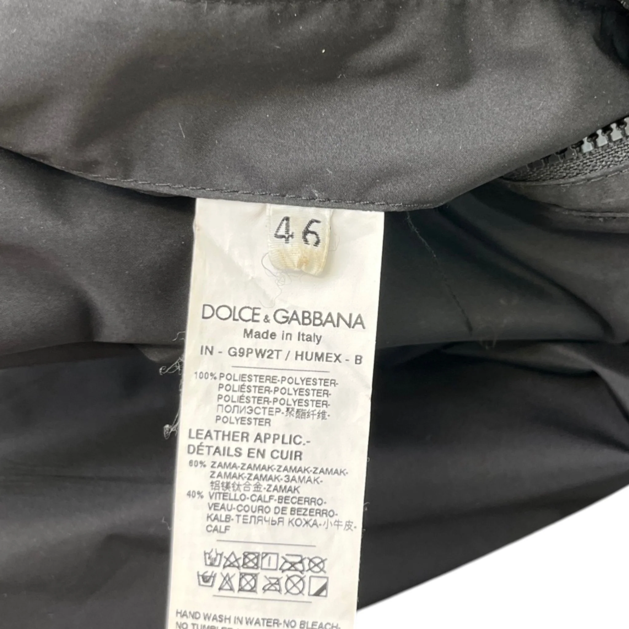 Men's Plaque Logo Windbreaker Black Size IT 46 / S - Image 6