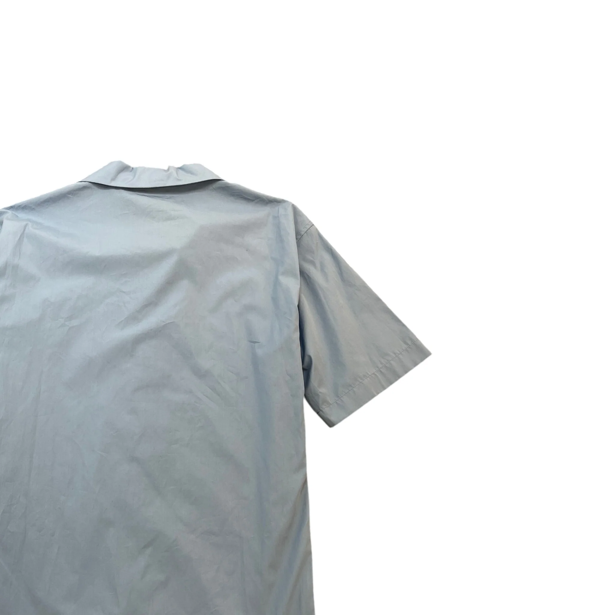 Men's Pocket Logo Short Sleeve Shirt Blue Size IT 50 / UK L - Image 4
