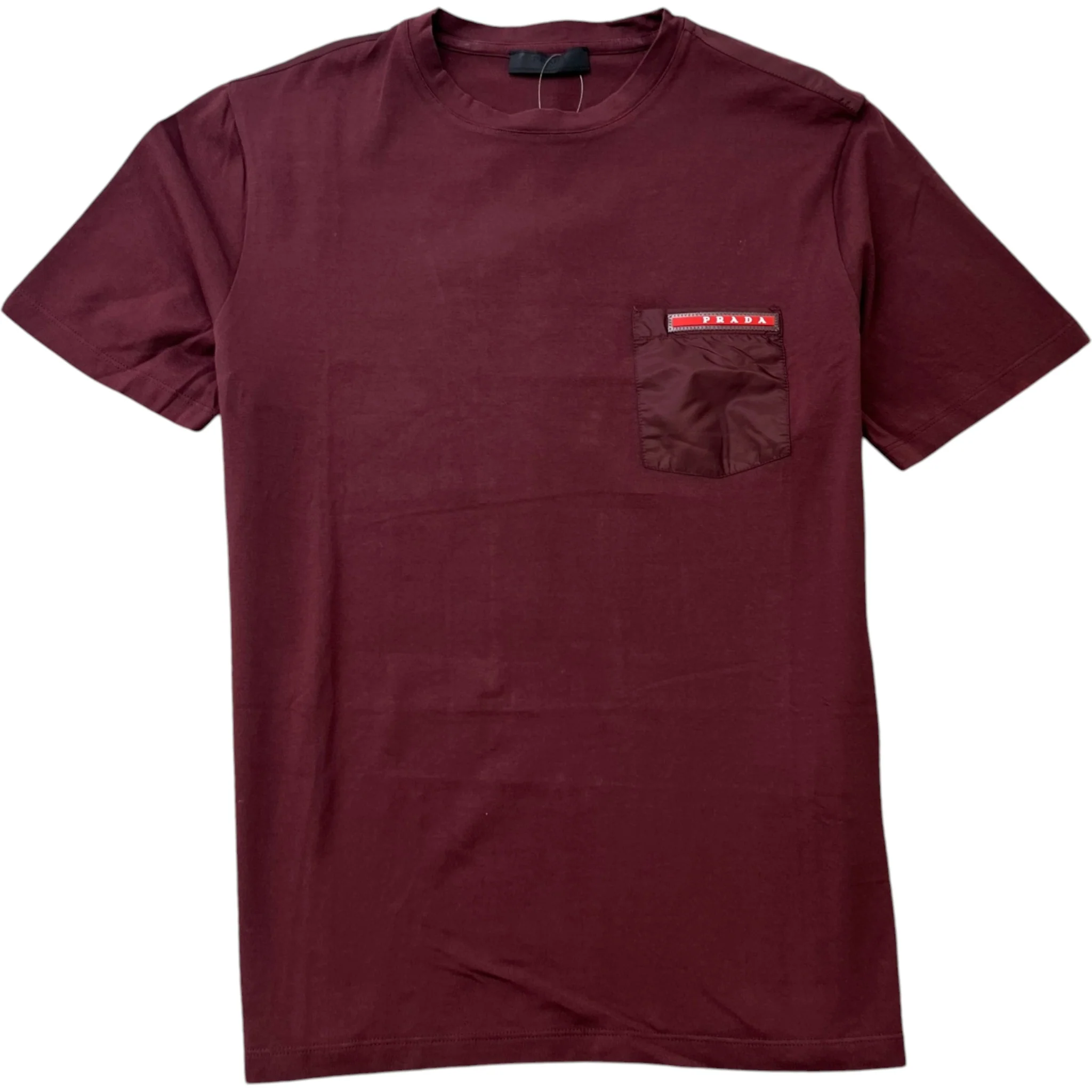 Men's Pocket Logo T-Shirt Burgundy Size M