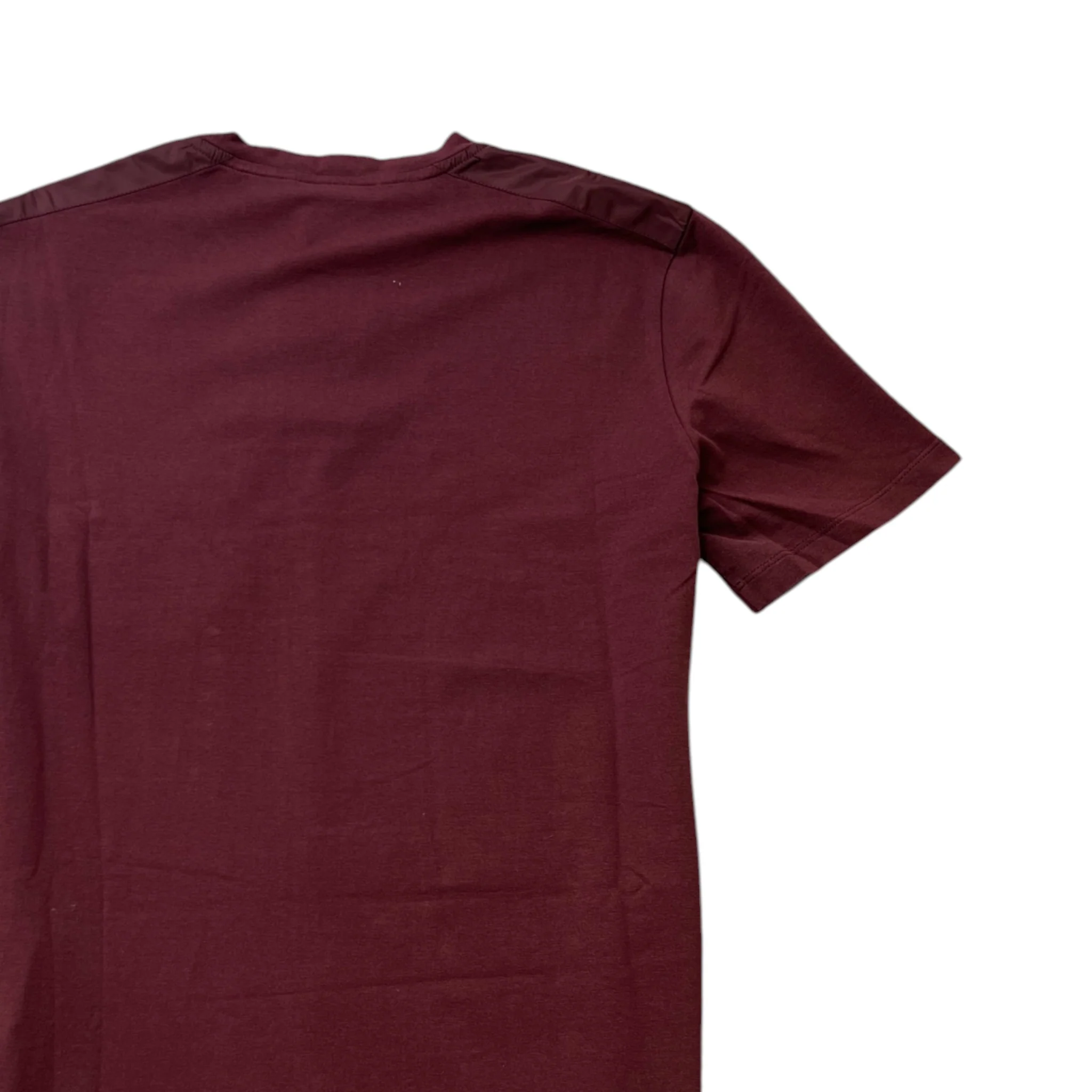 Men's Pocket Logo T-Shirt Burgundy Size M - Image 4