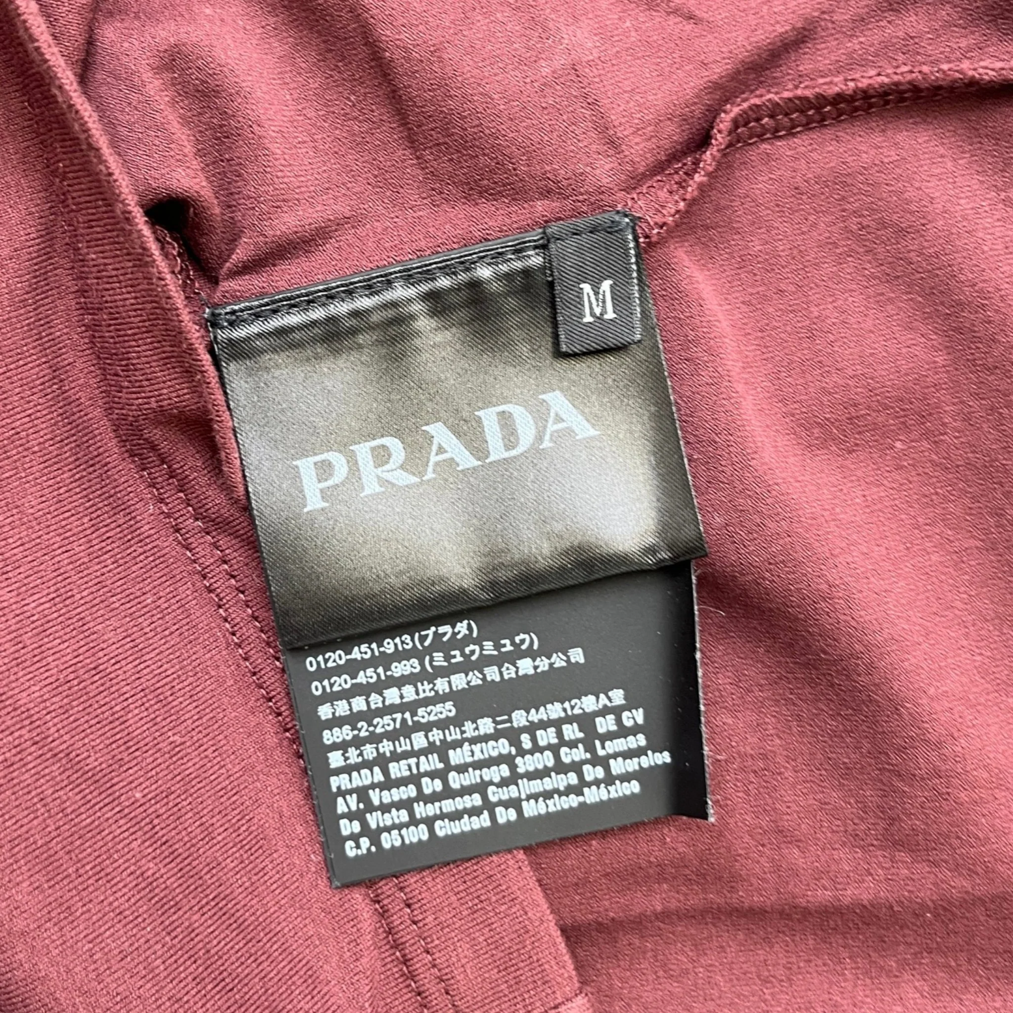Men's Pocket Logo T-Shirt Burgundy Size M - Image 6