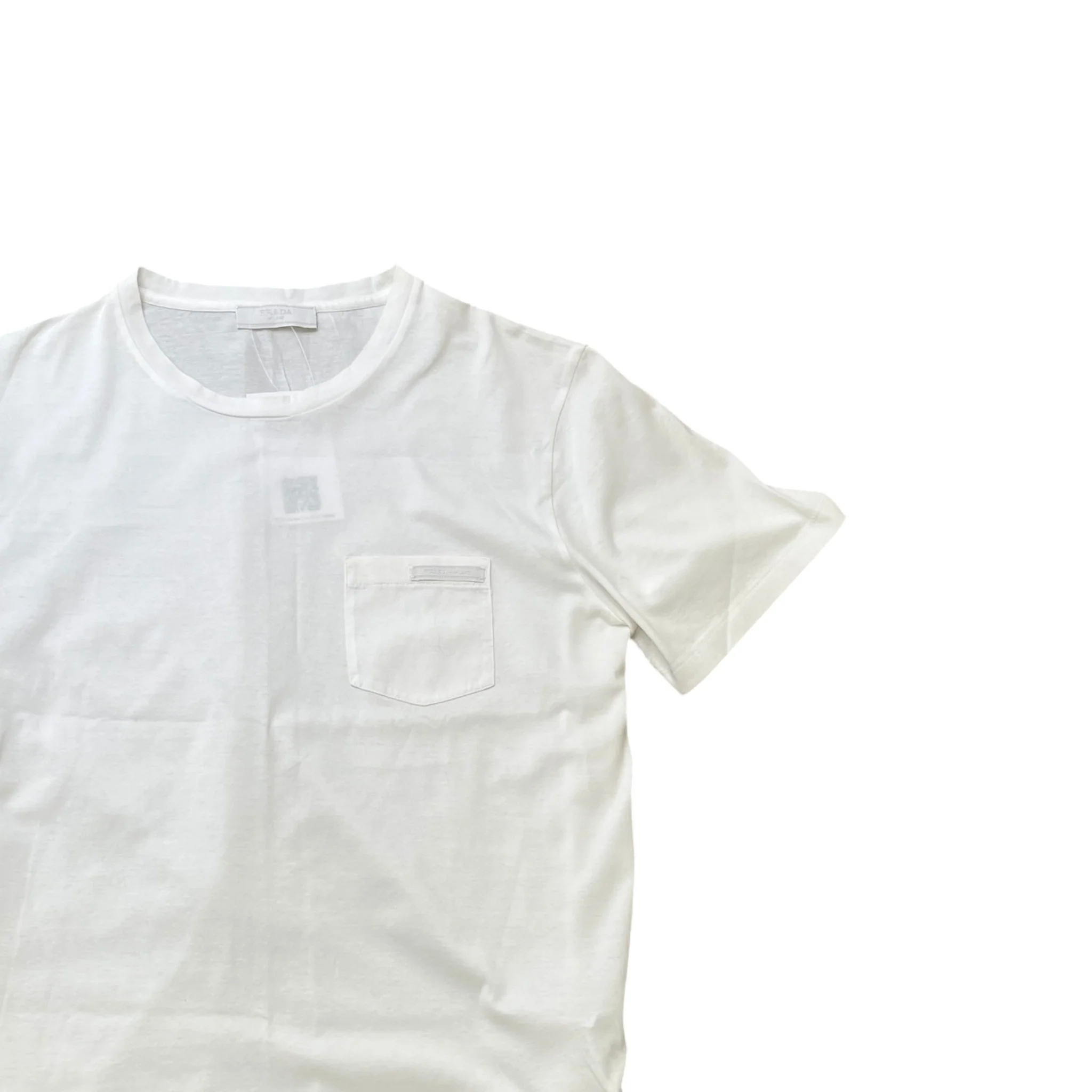 Men's Pocket Logo T-Shirt White Size M - Image 3