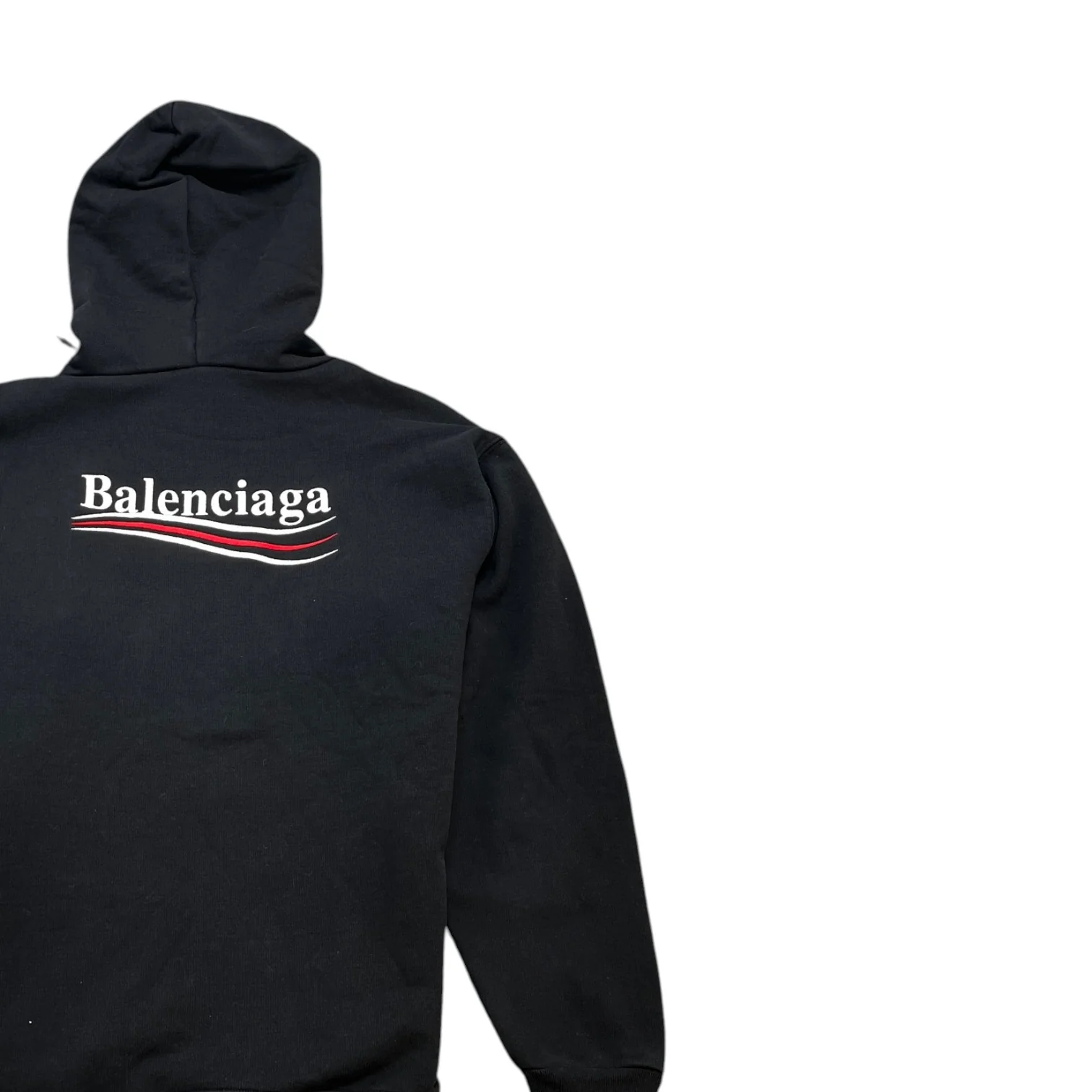 Men's Political Campaign Logo Hoodie Black Size S - Image 4