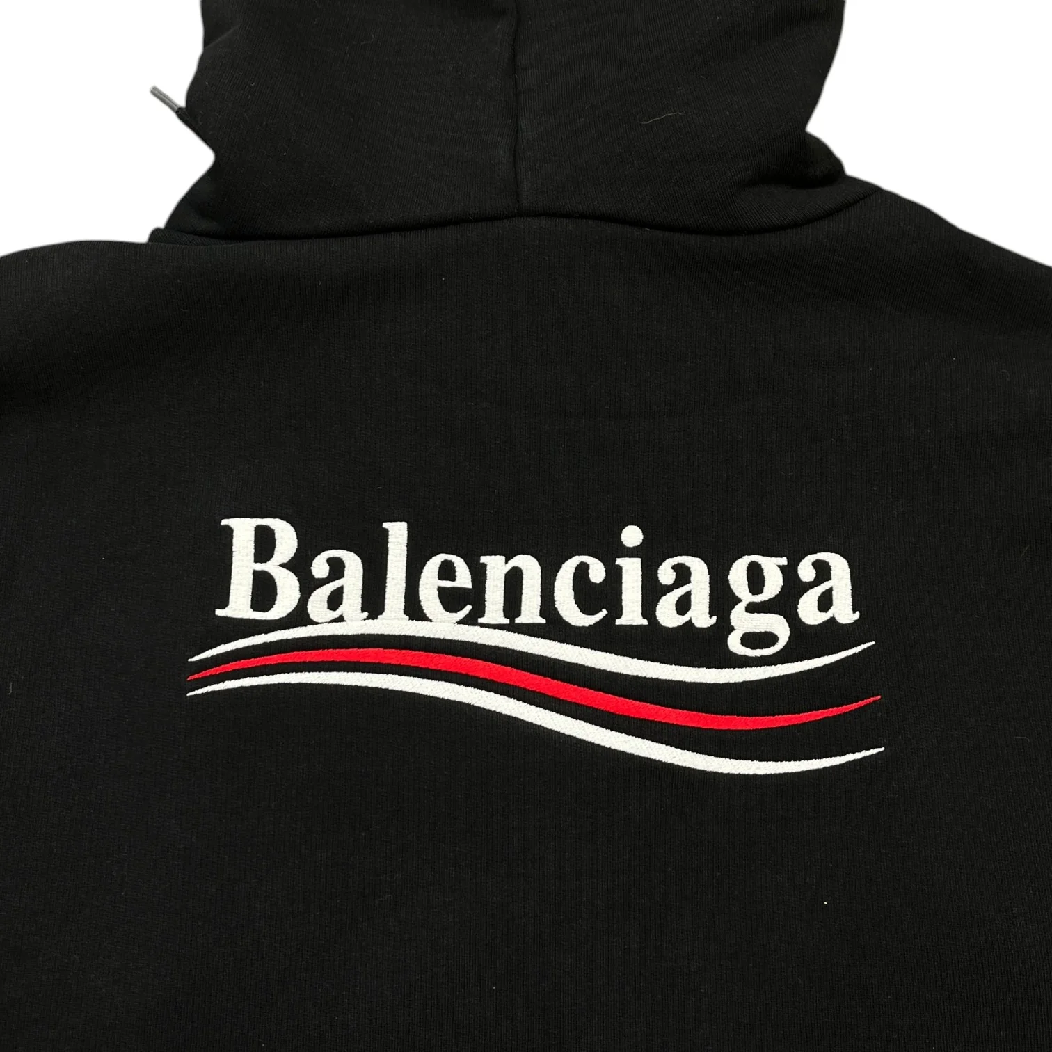Men's Political Campaign Logo Hoodie Black Size S - Image 6
