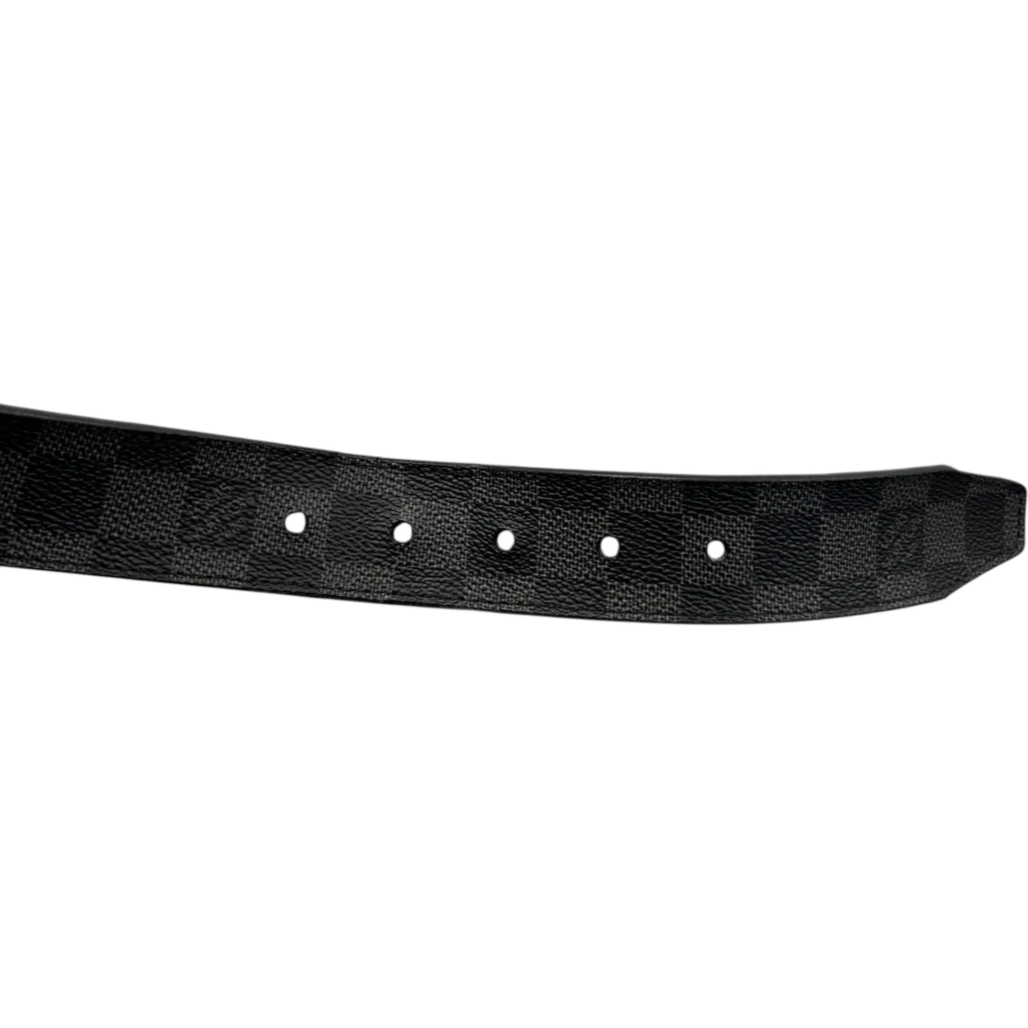 Men's Pont Neuf Damier Graphite Belt Black Size Waist 38" - Image 6